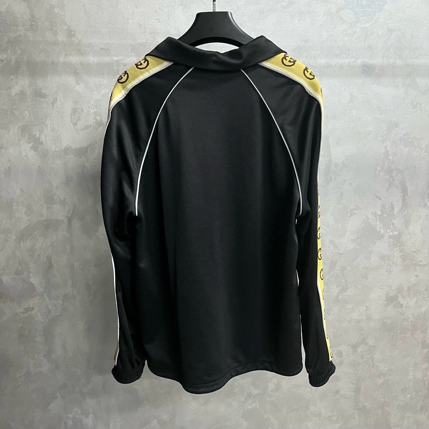 Gucci gucci black logo striped long sleeve jacket Size US L / EU 52-54 / 3 - 5 Thumbnail