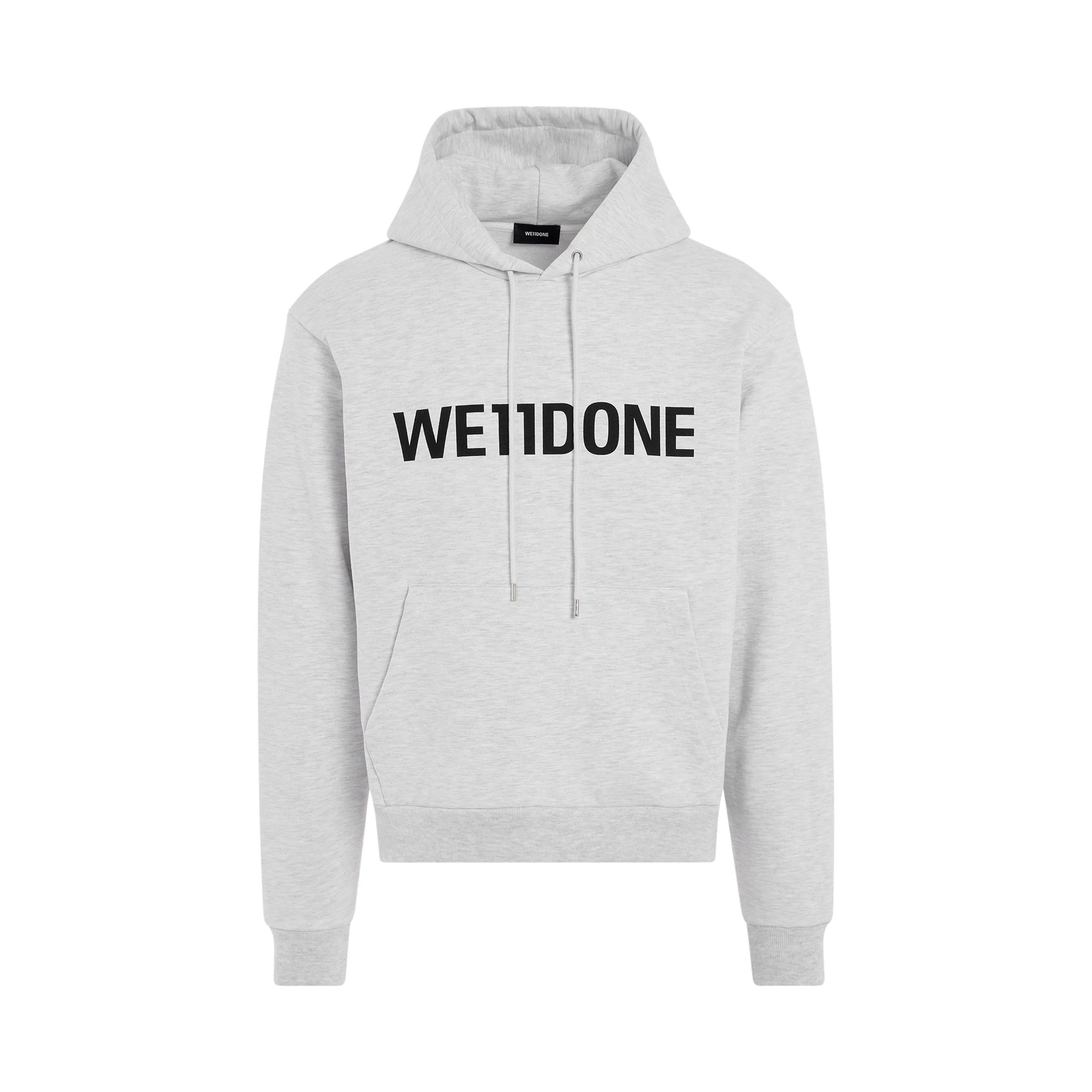 WE11DONE o1mris0824 Fitted Hoodie in Grey Size US XL / EU 56 / 4 - 1 Thumbnail