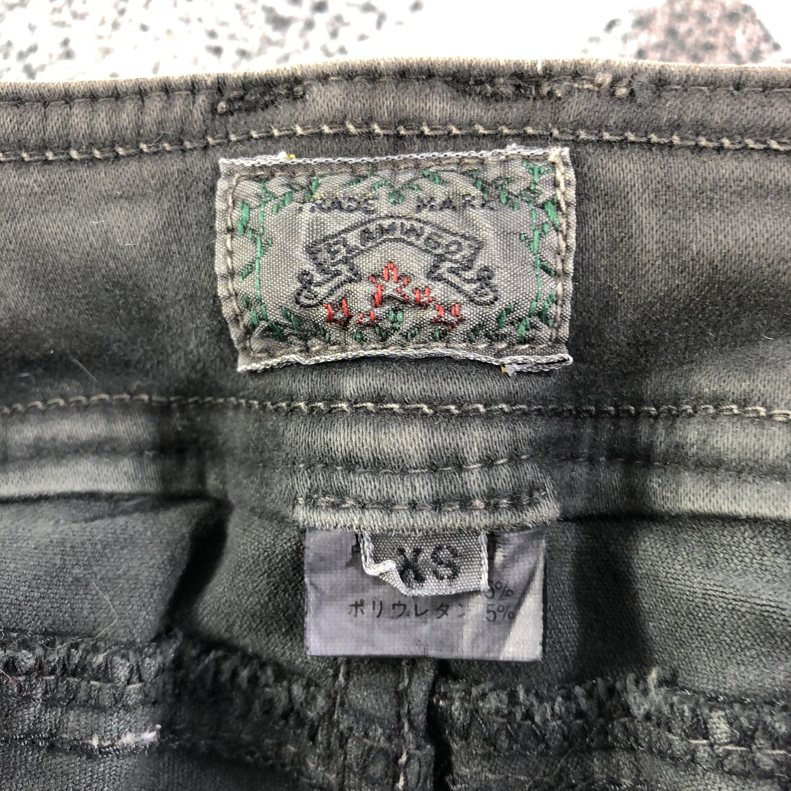 Japanese Brand Flamingo Faded Flared Pants KJ2155 Size 26" / US 2 / IT 38 - 6 Thumbnail