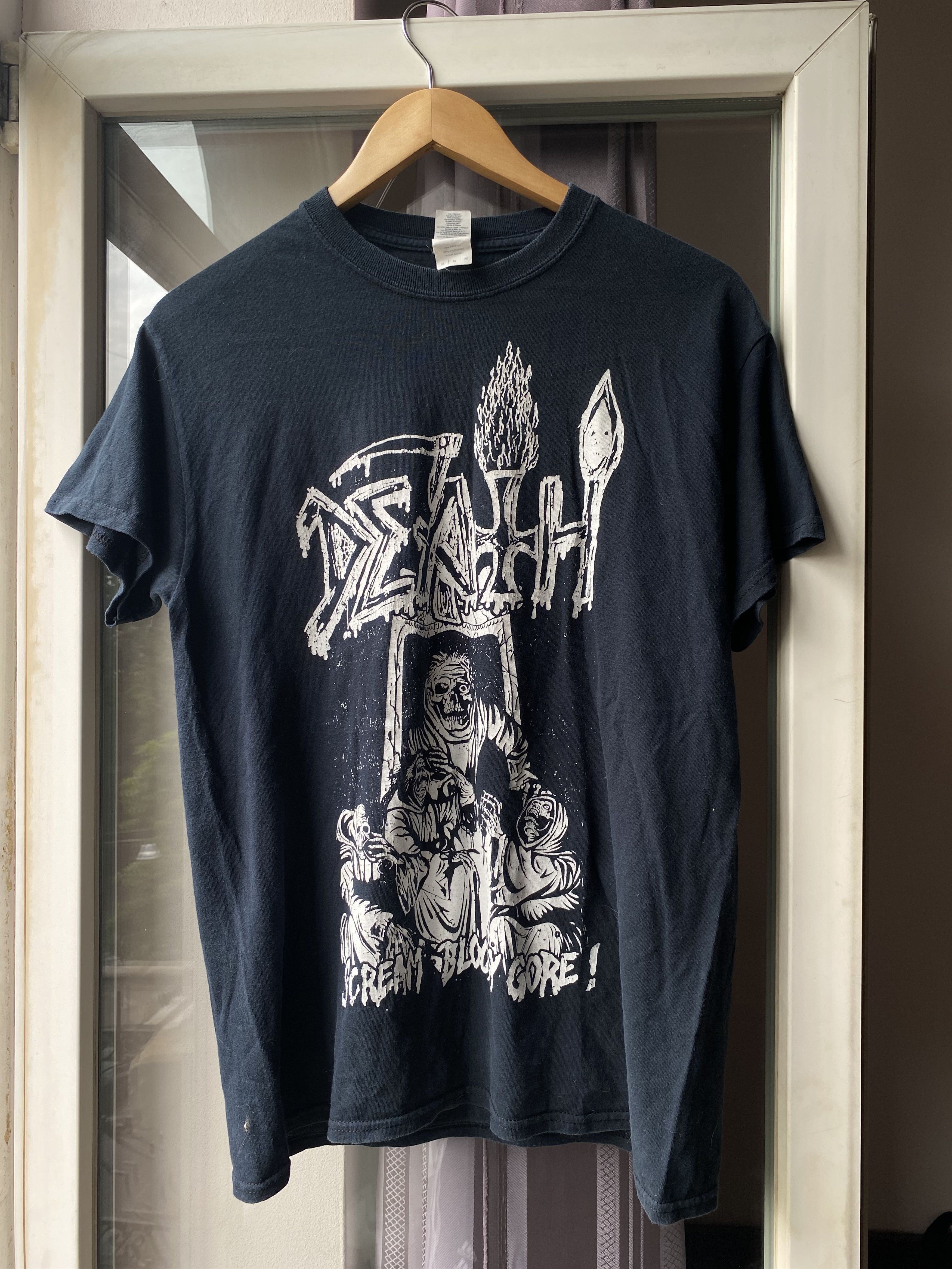 Band Tees Death Vintage T-Shirt Screen Printed Gore Graphic Metal Tee Size US L / EU 52-54 / 3 - 1 Thumbnail