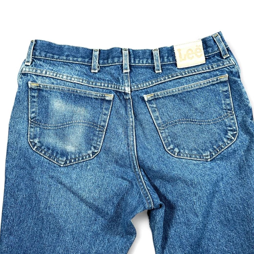 Lee VINTAGE Lee Jeans Mens 34x29 Blue Dark Wash Relaxed Fit Straight Denim Fade 90s Jeans Mens 34 Blue 90s Denim Lee Size US 34 / EU 50 - 7 Thumbnail