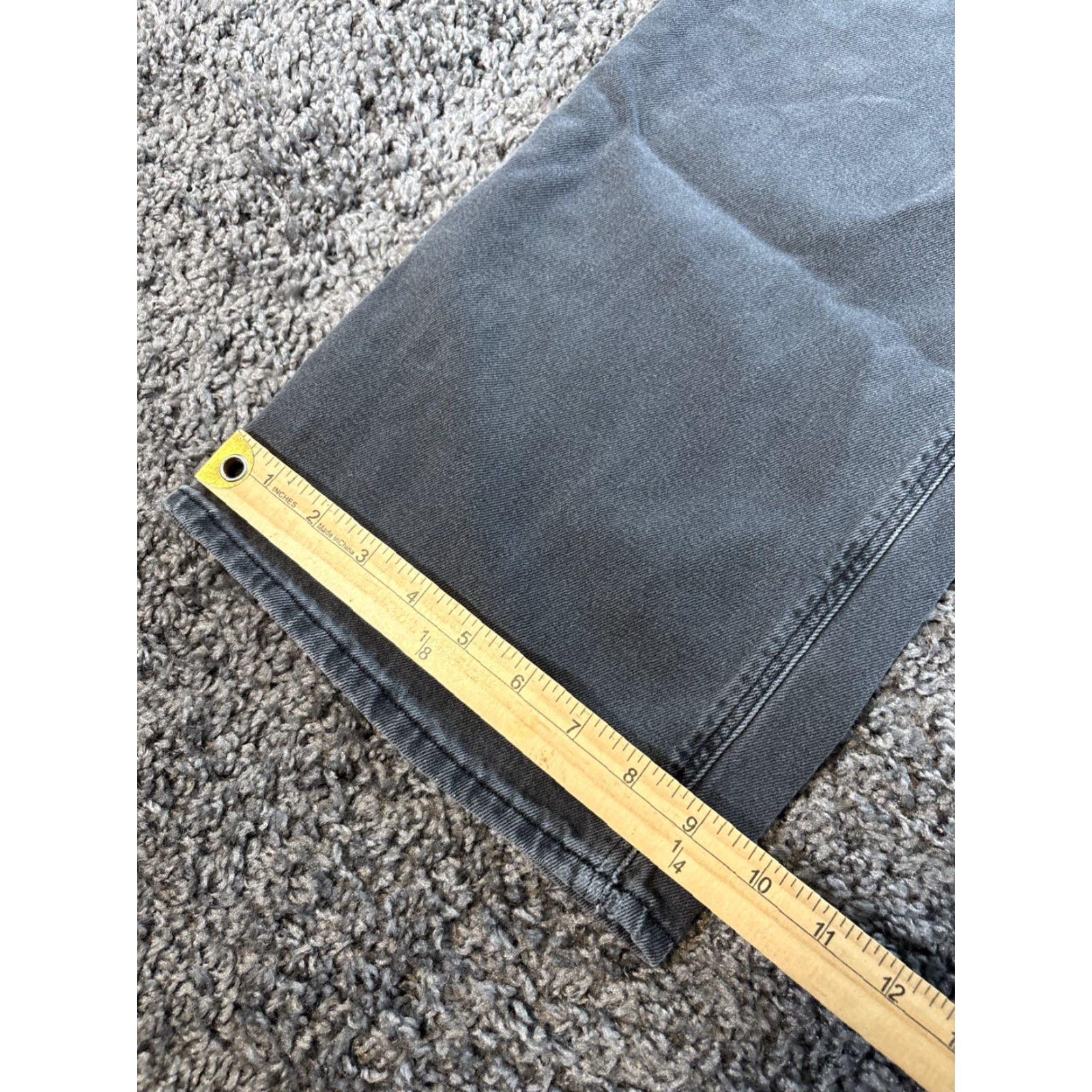 American Eagle Outfitters American Eagle Outfitters Jeans Womens 2 Gray Wide-Leg Skater Low Rise Cotton Denim 28x29 Size 28" / US 6 / IT 42 - 3 Thumbnail