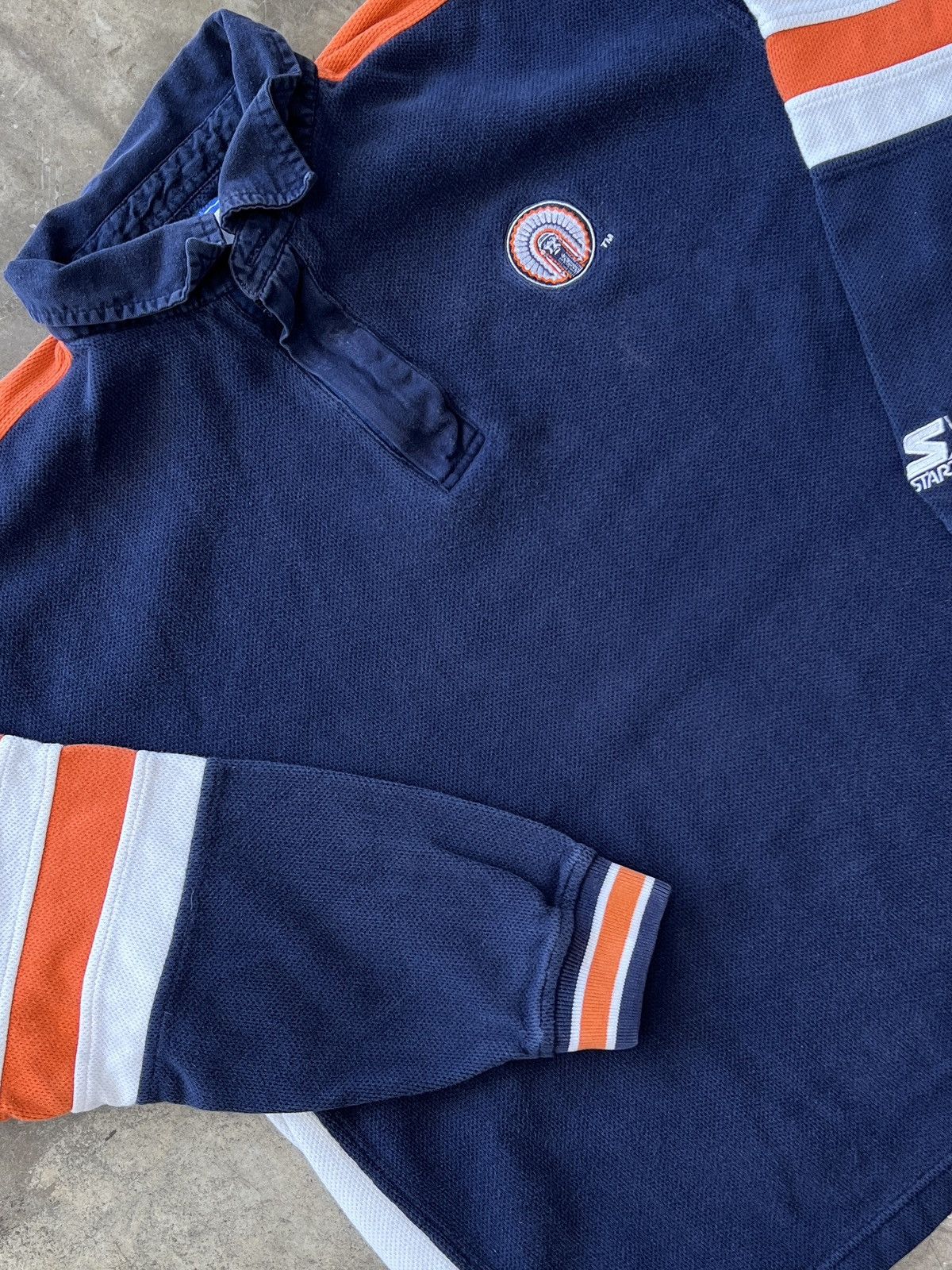 Vintage University of Illinois Starter Zip Long Sleeve XXL