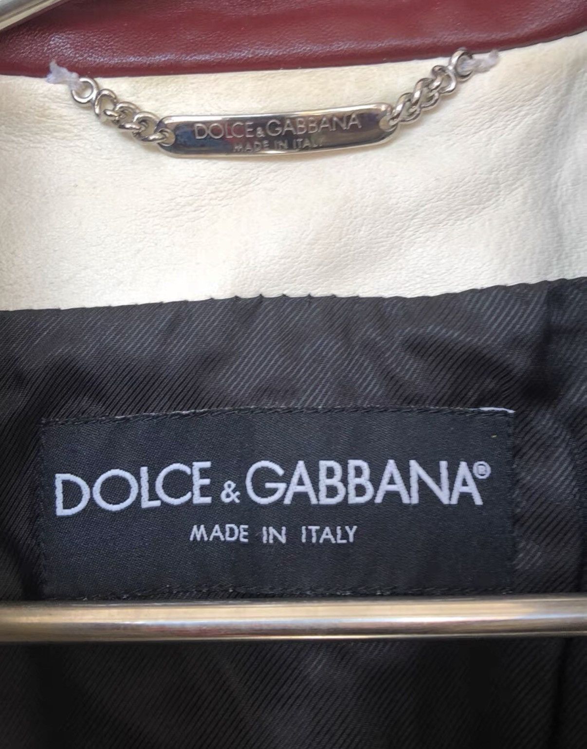 Dolce & Gabbana DG Motorcycle Leather Jacket Size US M / EU 48-50 / 2 - 7 Thumbnail