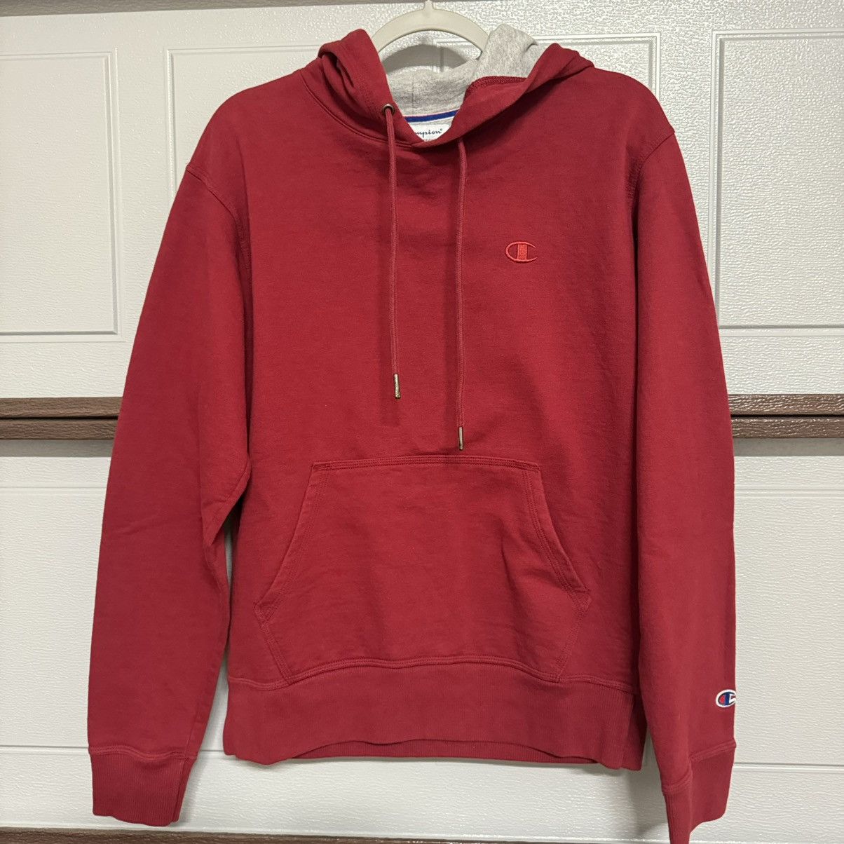 Champion × Vintage Vi rage 90s y2k champion maroon burgundy hoodie S Size US S / EU 44-46 / 1 - 2 Thumbnail