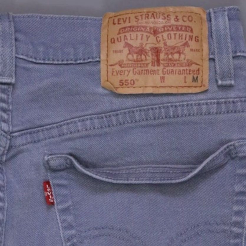 Levi's Levi's 550 Relaxed Fit Tapered Jeans Gray Women's 12 Regular High Rise 29.5in Inseam 28 Waist 28 5-Pocket Denim Cotton Spandex Vintage No Size 28" / US 6 / IT 42 - 3 Thumbnail