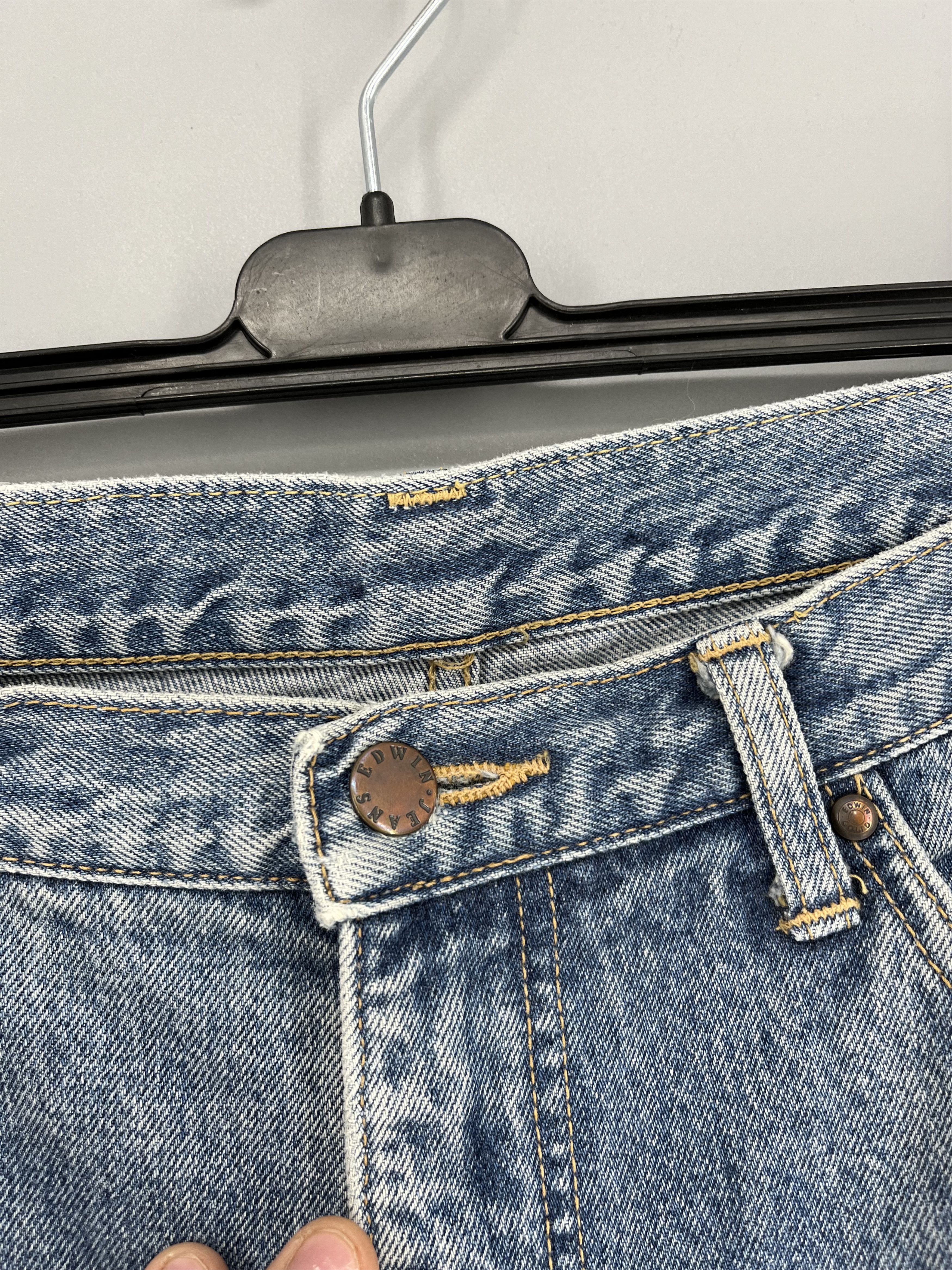 Edwin Vintage 90s Edwin Made in Japan Tapered Navy Men’s Jeans Size US 33 - 6 Thumbnail