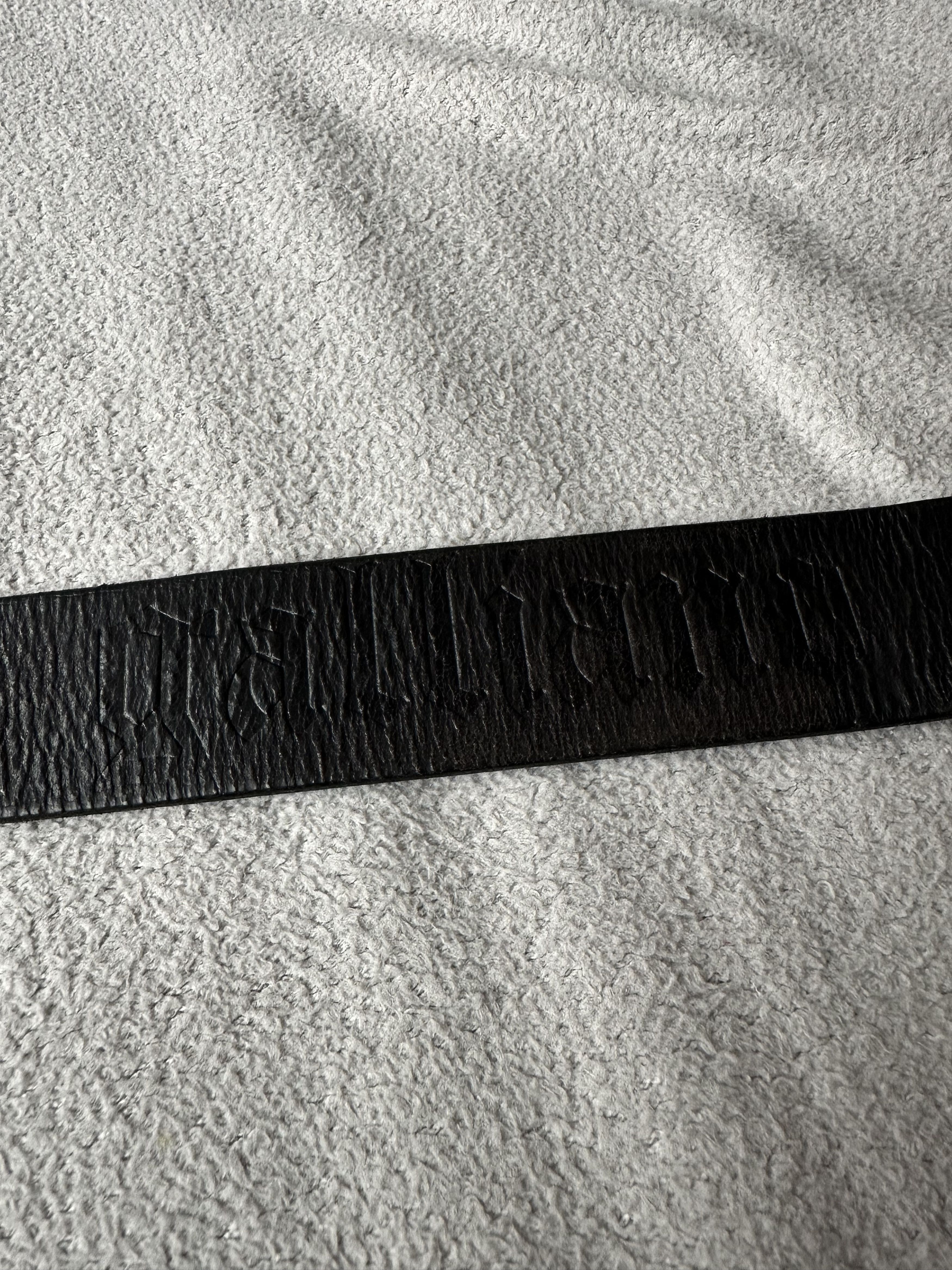 John Galliano Galliano Black Genuine Leather Pattern Belt Archive Size ONE SIZE - 5 Thumbnail