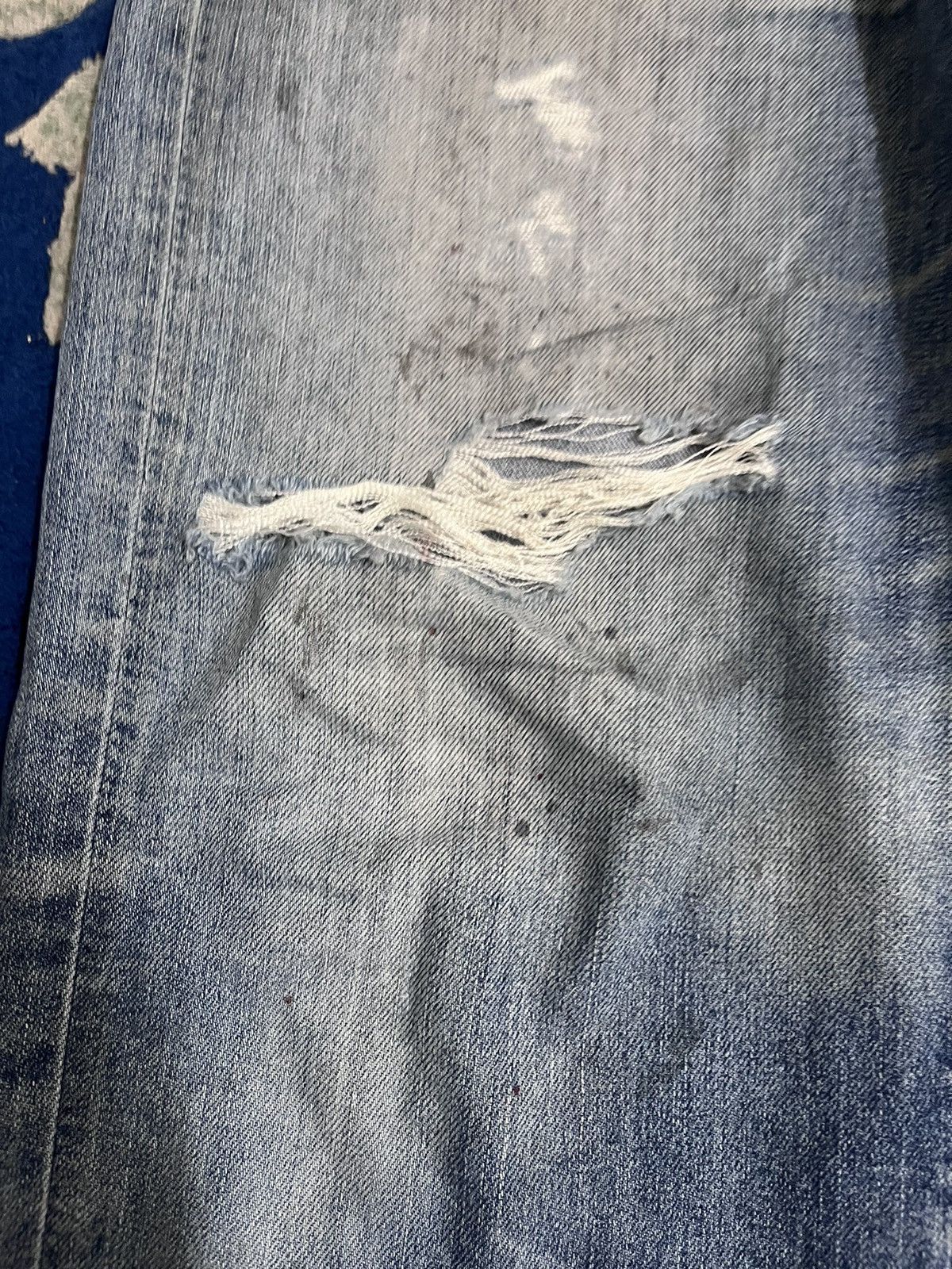 Japanese Brand Vintage AZY Jeans Distressed style jeans Size US 35 - 5 Thumbnail