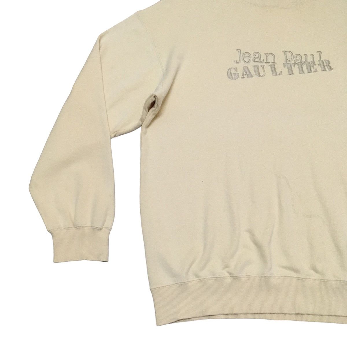 Jean Paul Gaultier Vintage Jean Paul Gaultier Homme Big Logo Sweatshirt 1990s Size US L / EU 52-54 / 3 - 5 Thumbnail