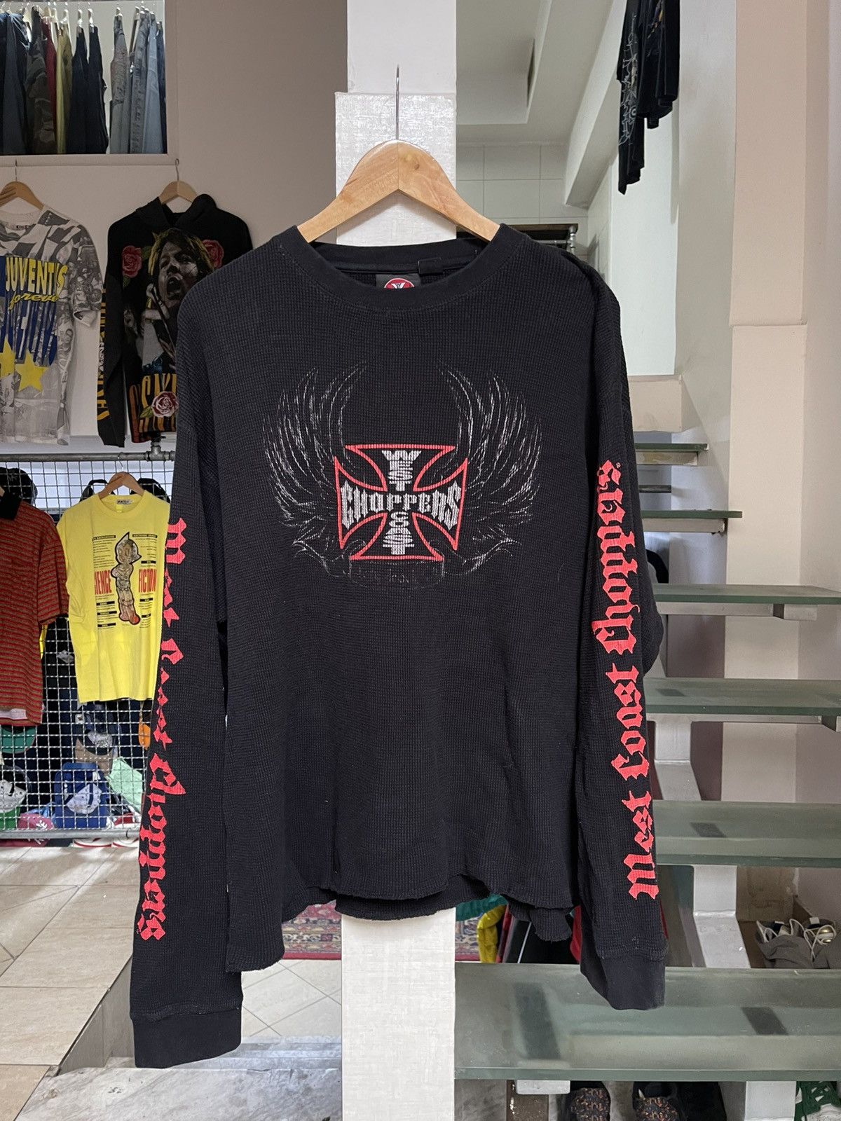 Vintage Jesse James West Coast Choppers Thermal Shirt