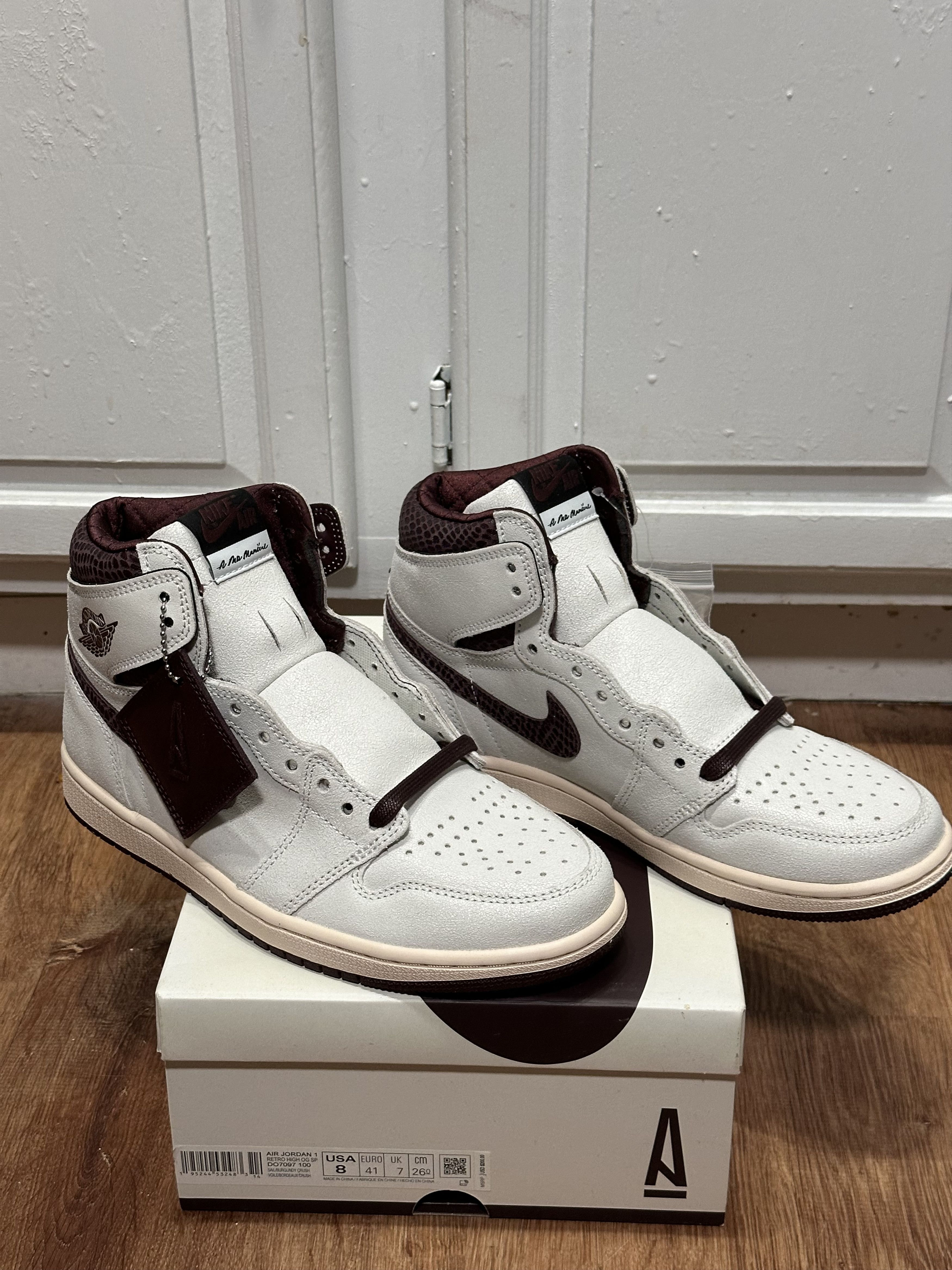 image of Jordan 1 A Ma Maniere Shoes in Cream, Men's (Size 8)