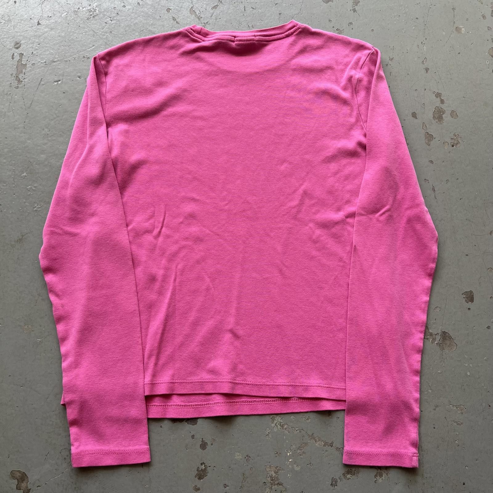 Old Navy × Vintage Vintage Y2K Pink Old Navy Glitter Grunge Stretchy Shirt Size M / US 6-8 / IT 42-44 - 5 Thumbnail