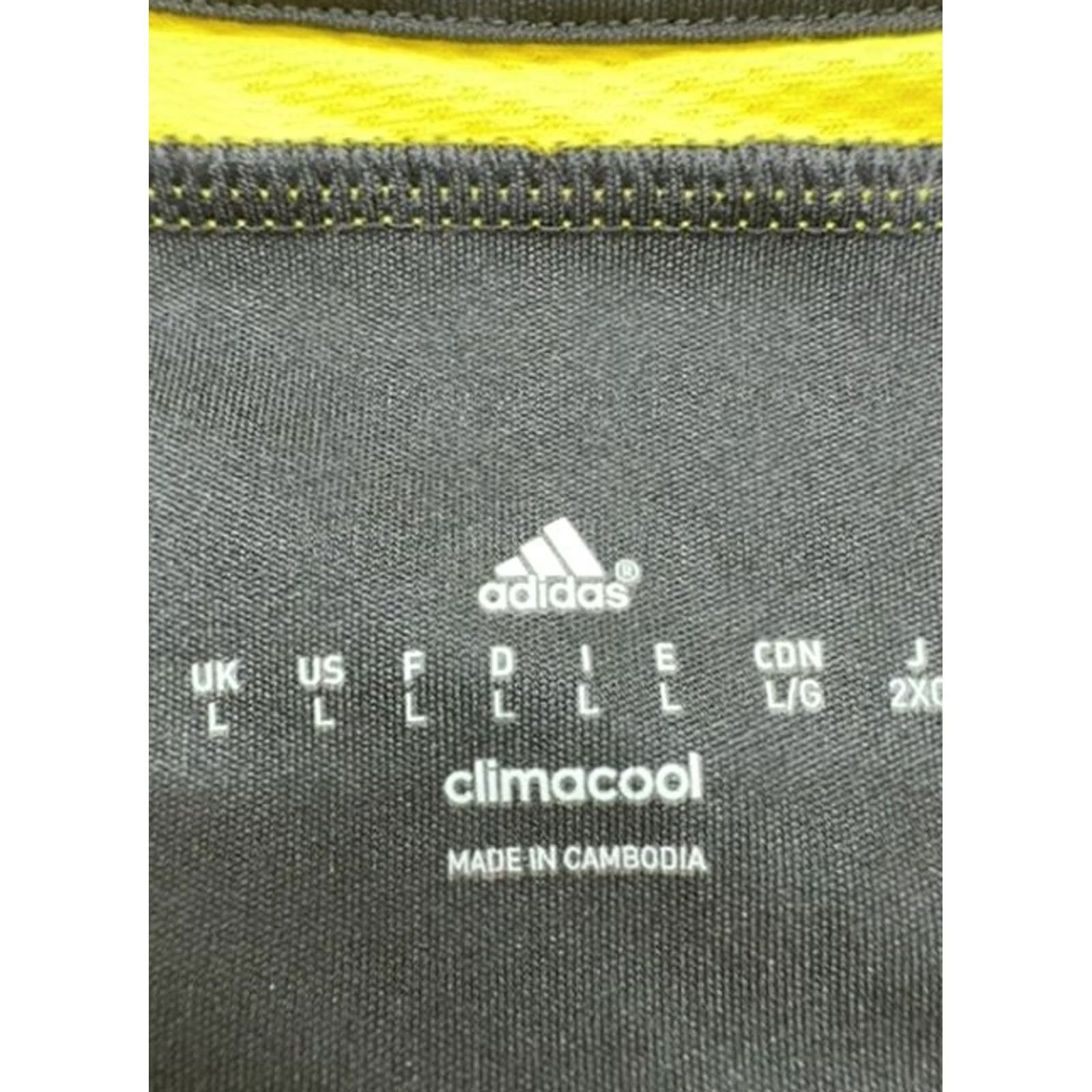 Adidas Adidas Jersey Men's Black Yellow Striped Soccer Climacool L Size US L / EU 52-54 / 3 - 3 Thumbnail