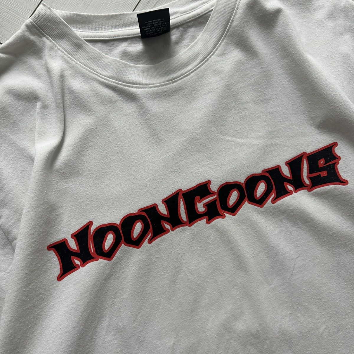 Noon Goons Vintage 00s Noon Goons Logo oversize white tee sk8 y2k skate Size US L / EU 52-54 / 3 - 9 Thumbnail