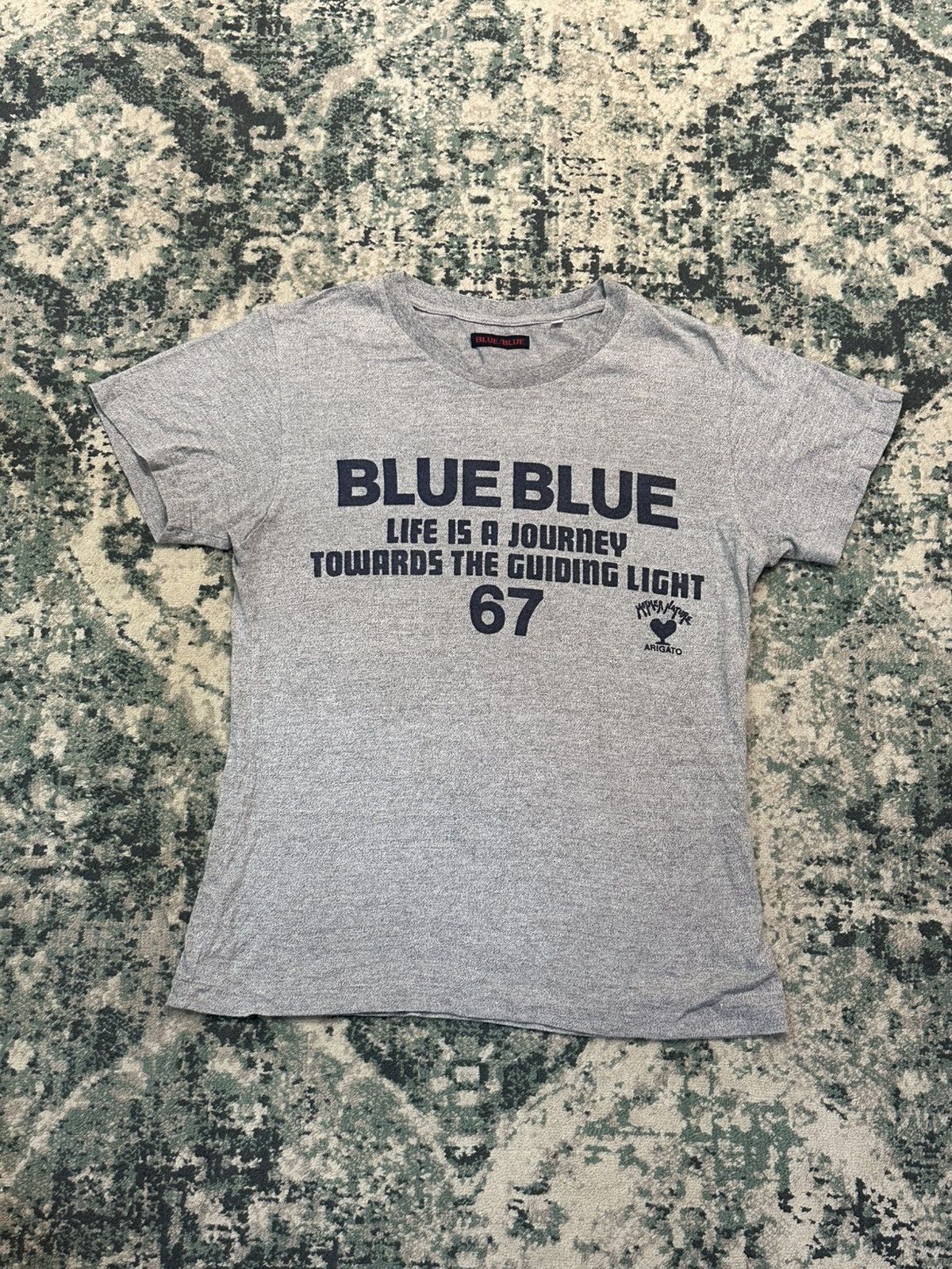 Blue Blue Japan Blue Blue Japan “Life Is Journey” Grey T-Shirt Size US S / EU 44-46 / 1 - 2 Thumbnail