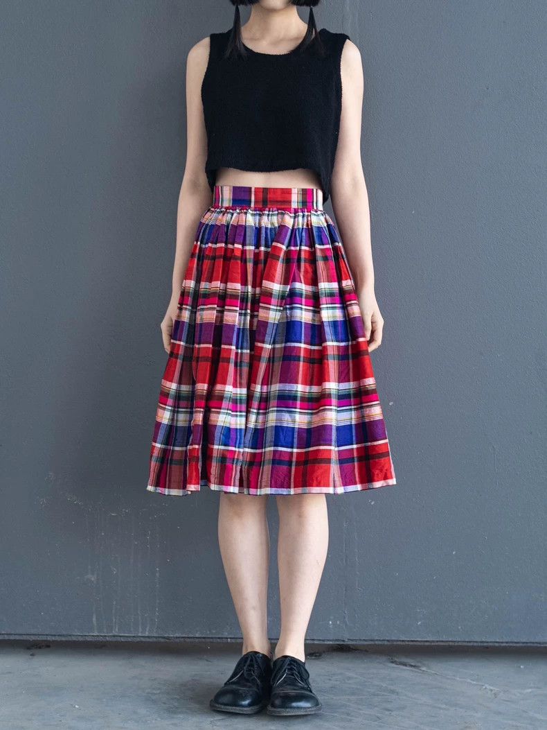 Vivienne Westwood Vivienne Westwood Vintage Plaid Silk Skirt - dmc Size US 28 / EU 44 - 1 Thumbnail