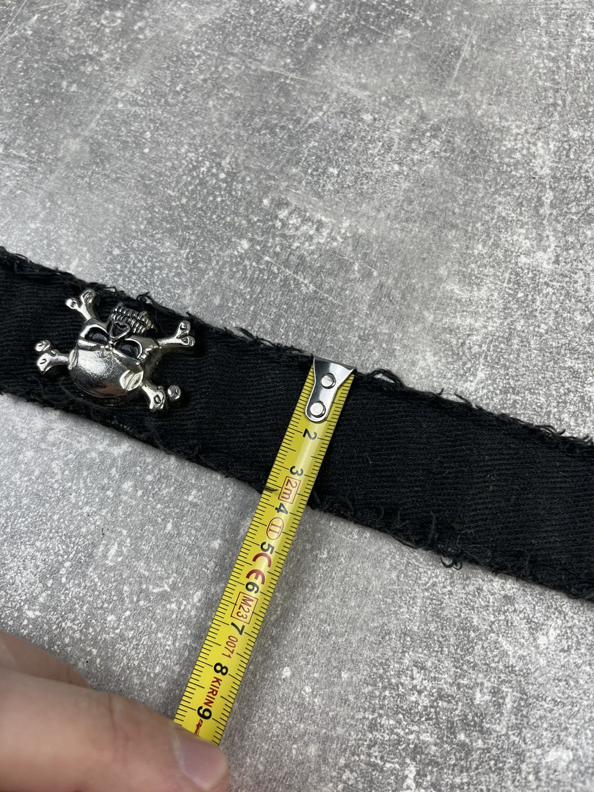 Vintage Vintage HandMade Black Avant Garde Skulls Cotton Belt Size ONE SIZE - 7 Thumbnail