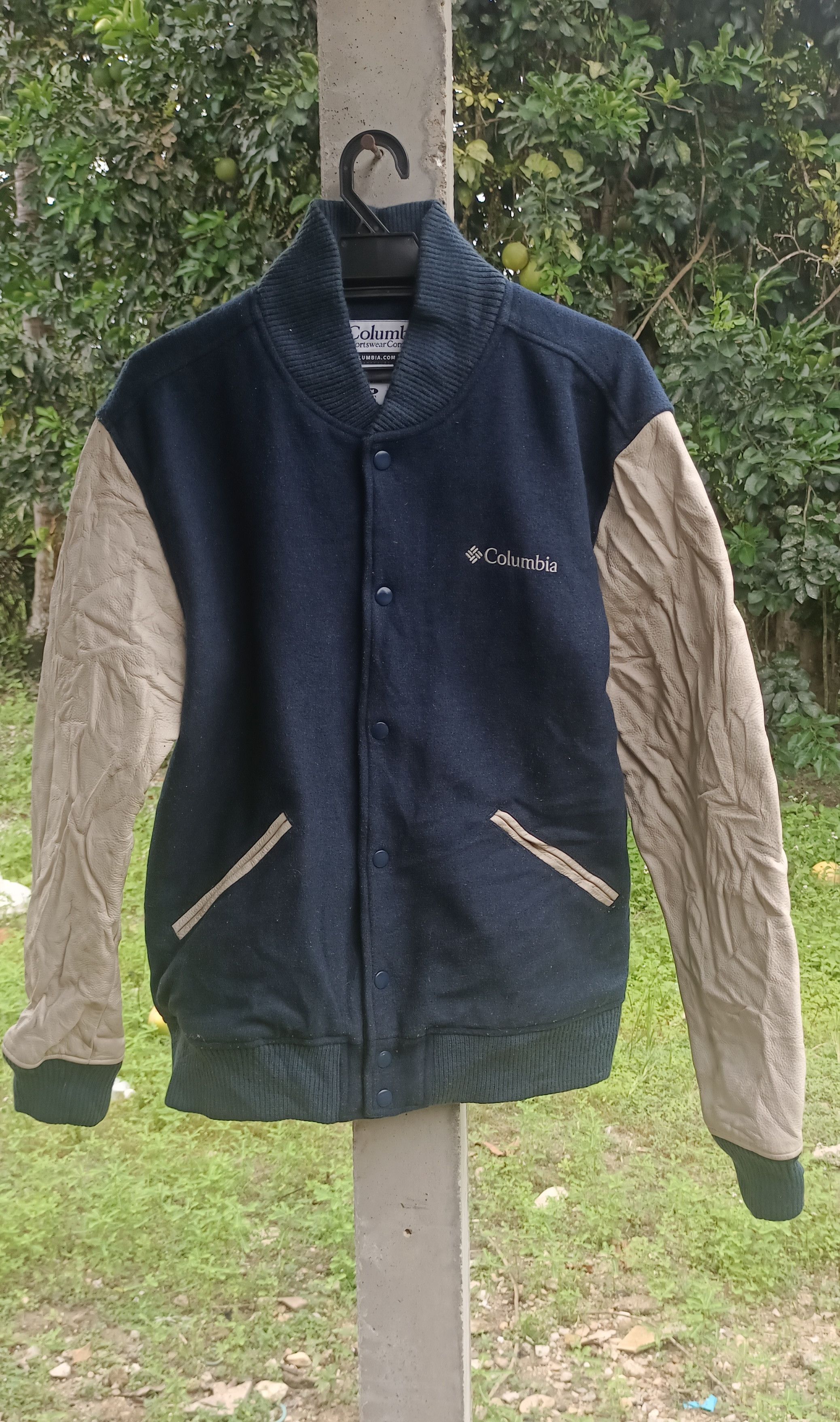 Columbia 🔥Columbia Varsity Leather Sleeve Size US M / EU 48-50 / 2 - 1 Thumbnail