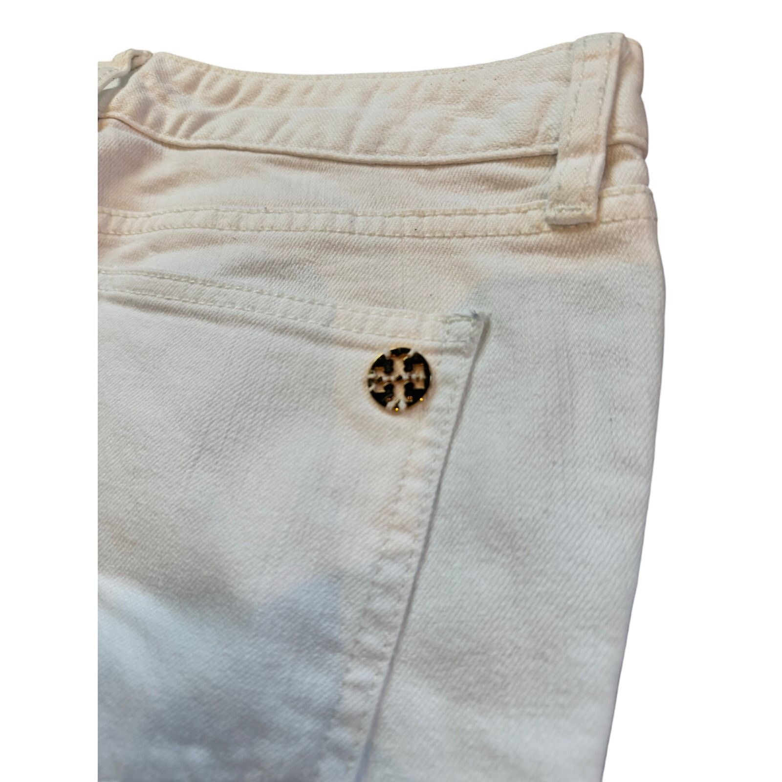 Tory Burch Tory Burch Super Skinny White Jeans - 28 Size 28" / US 6 / IT 42 - 5 Thumbnail