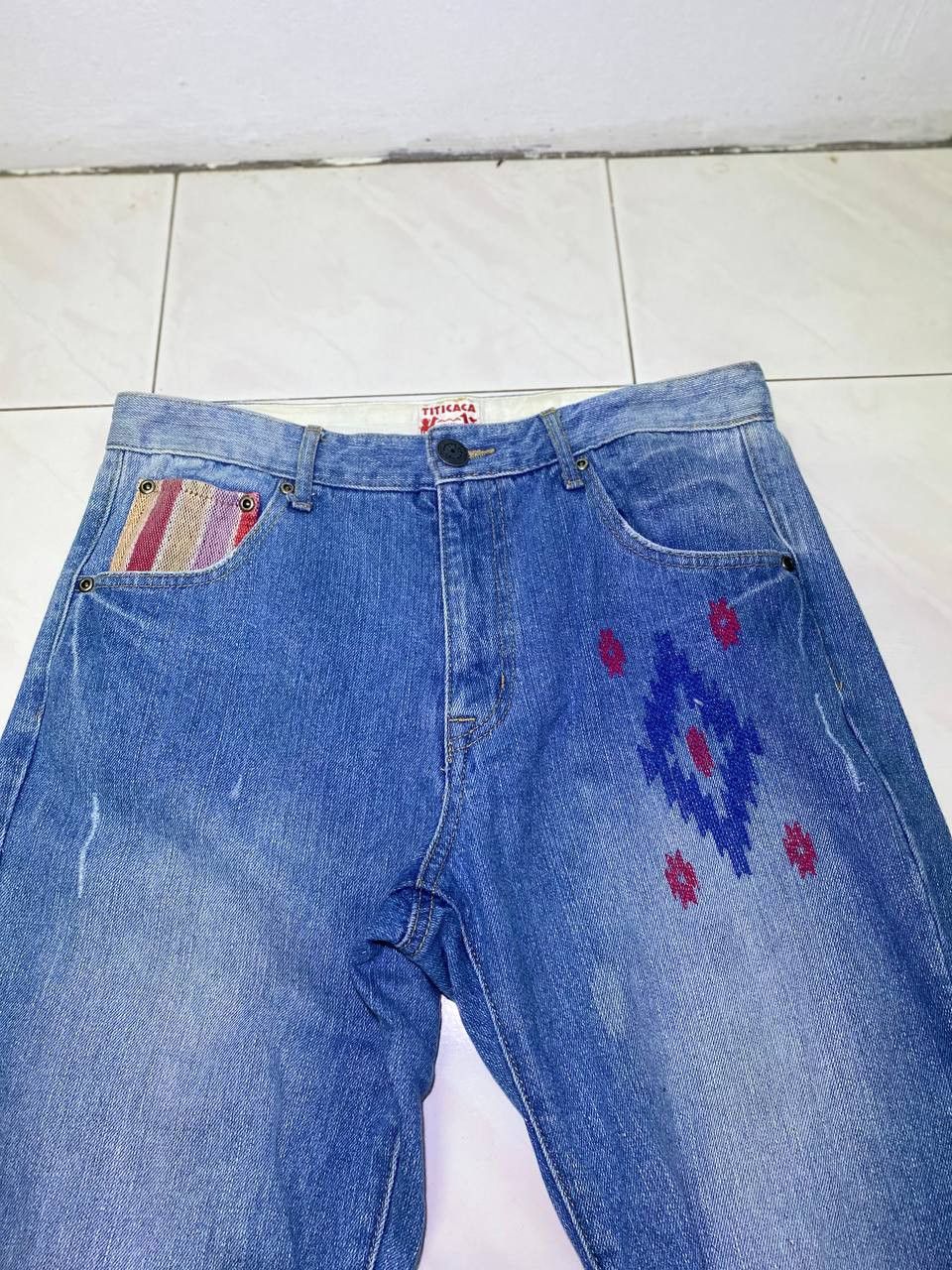 Japanese Brand vintage titicaca navajo design denim Size US 32 / EU 48 - 3 Thumbnail