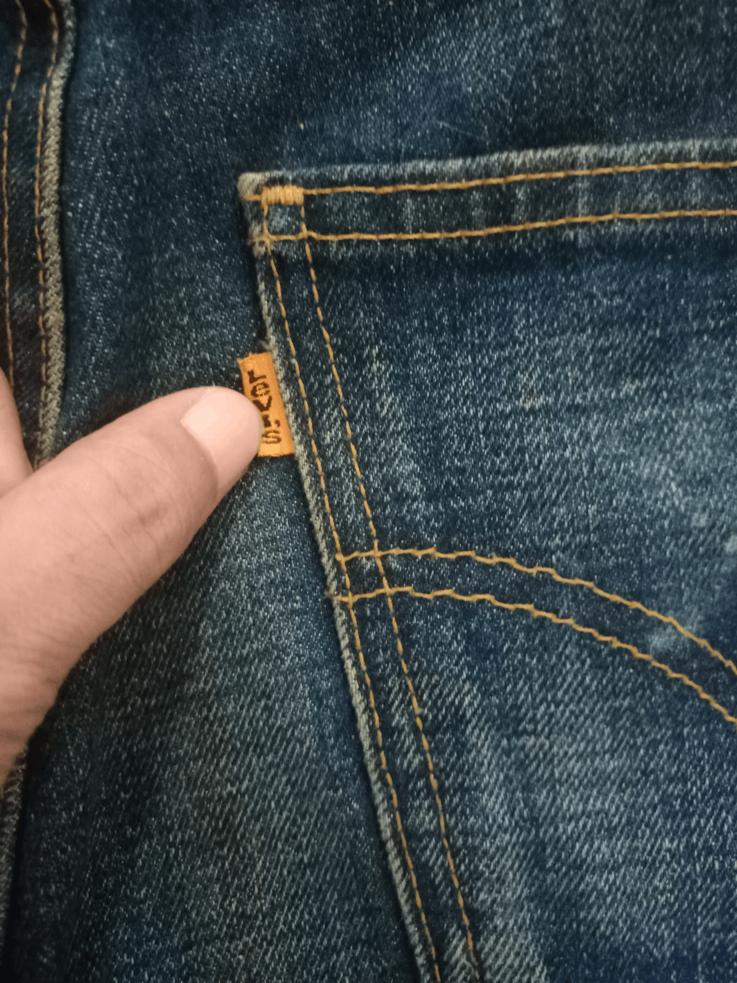 Levi's Vintage 80s Levis 646 Orange Tab Flare Bell Bottom Jeans Size US 33 - 9 Thumbnail