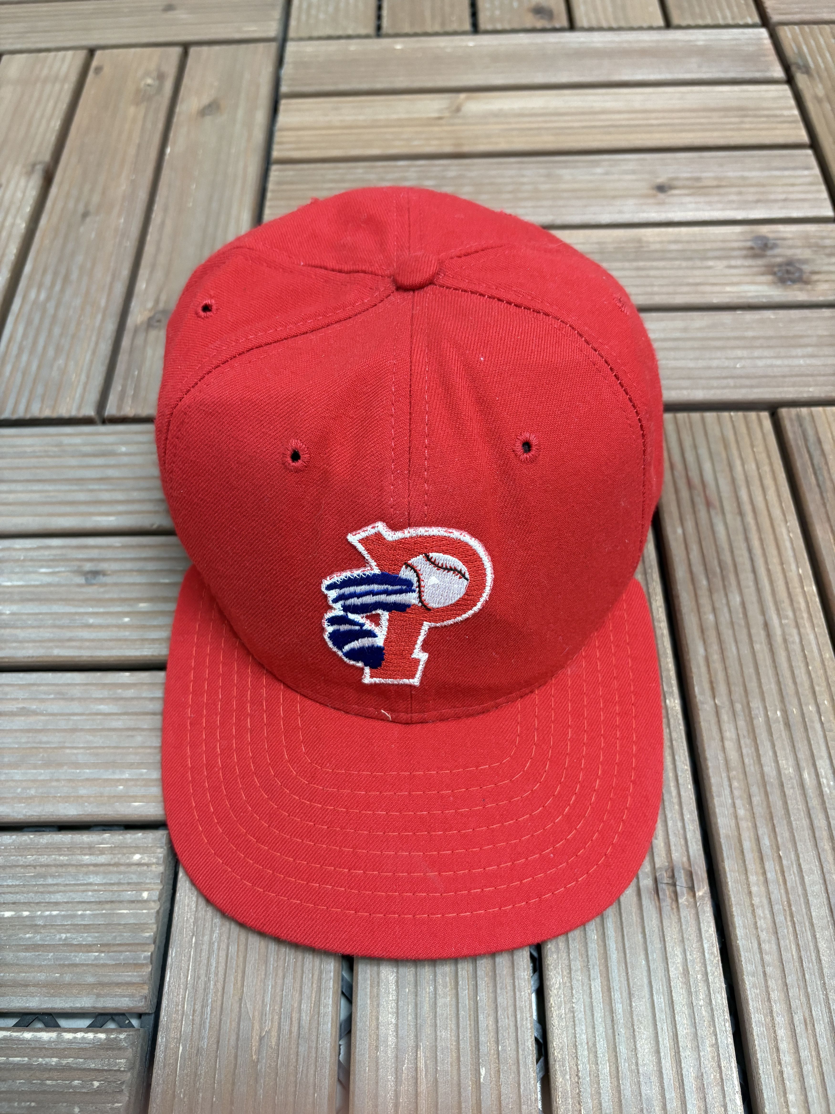 New Era × Vintage Philadelphia Phillies Vintage Red Snap Back Hat Cap Size ONE SIZE - 2 Thumbnail