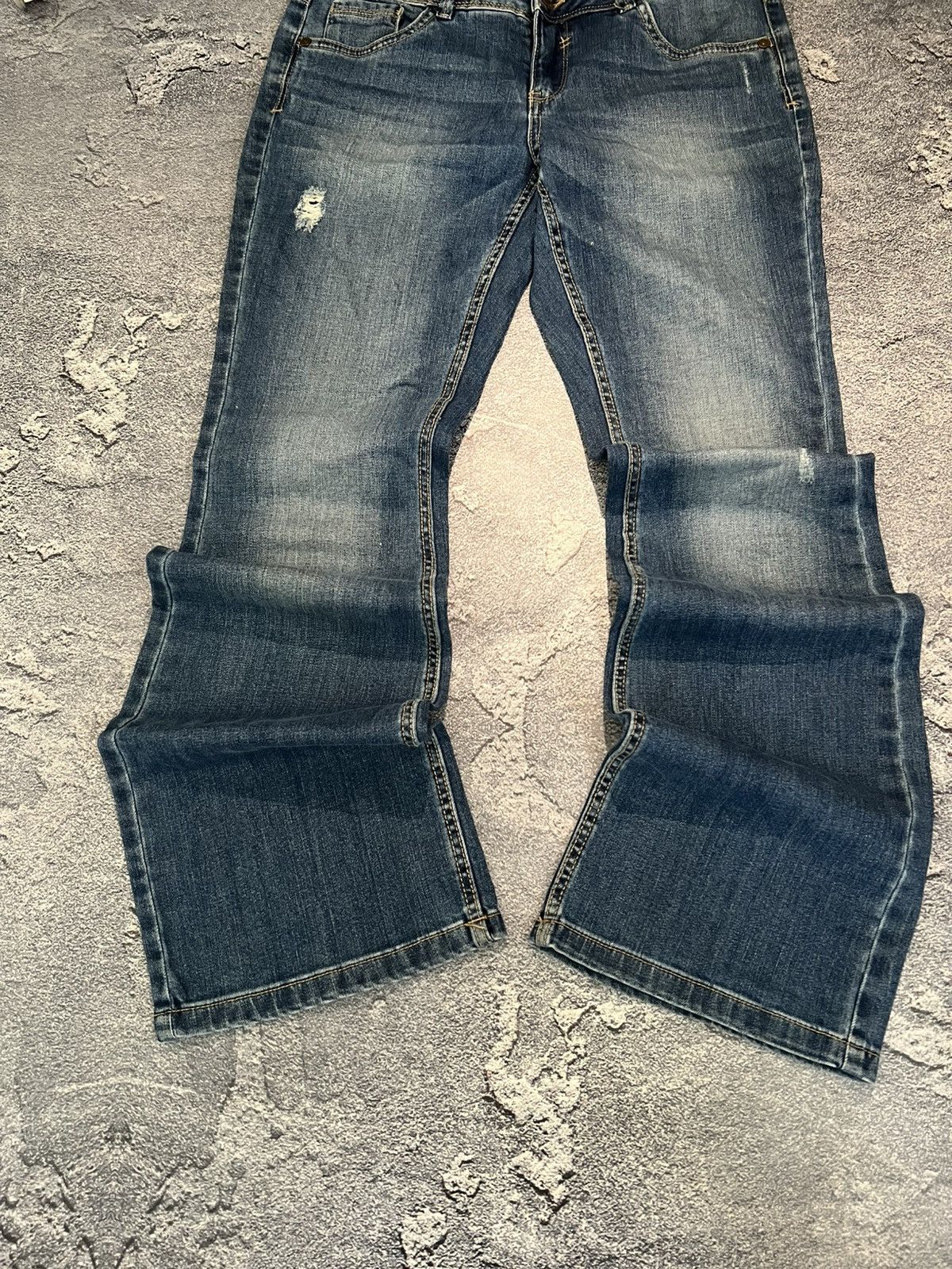 Japanese Brand Japanese Streetwear Flared Denim / Archive Number Nine Style Size US 31 - 3 Thumbnail
