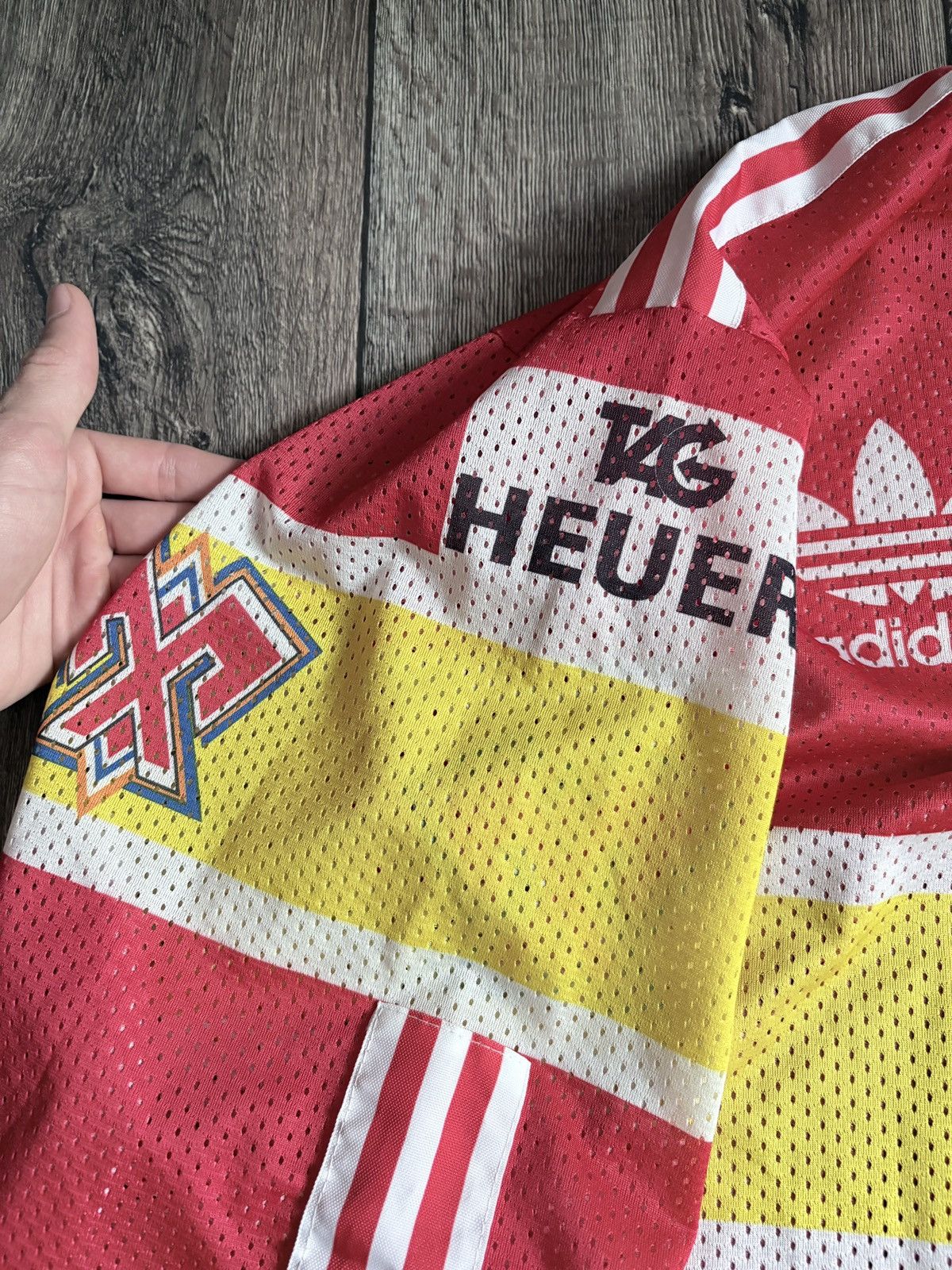 NHL Vintage 1990s Adidas EHC Biel-Bienne Ice Hockey Jersey Shirt Size US XL / EU 56 / 4 - 7 Thumbnail