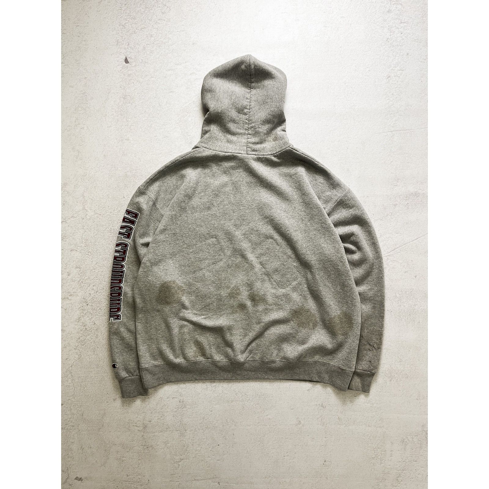 Champion Vintage 90s Champion Grey Long Sleeve Hoodie - Men's 2XL Size US XXL / EU 58 / 5 - 2 Thumbnail