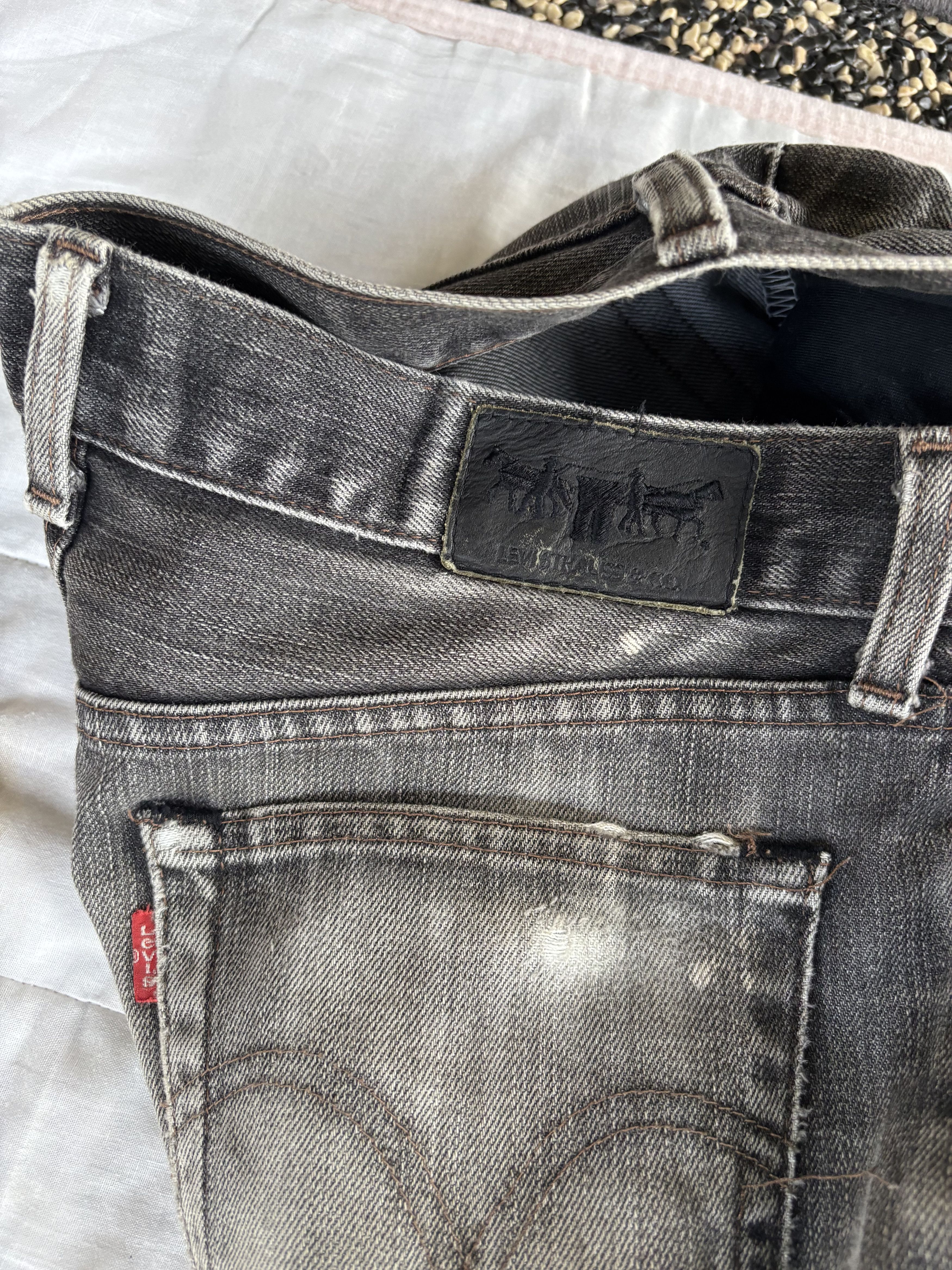 Kapital × Levi's × Undercover Vintage Levis Red Tab Black Faded Distressed Denim Size US 31 - 10 Thumbnail