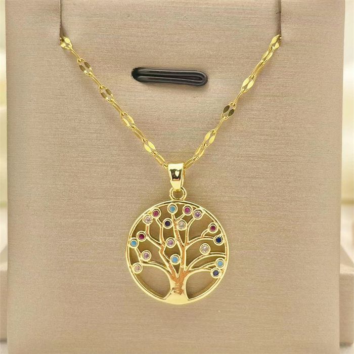 Chain Luxury Gold Life Tree Necklace | Grailed