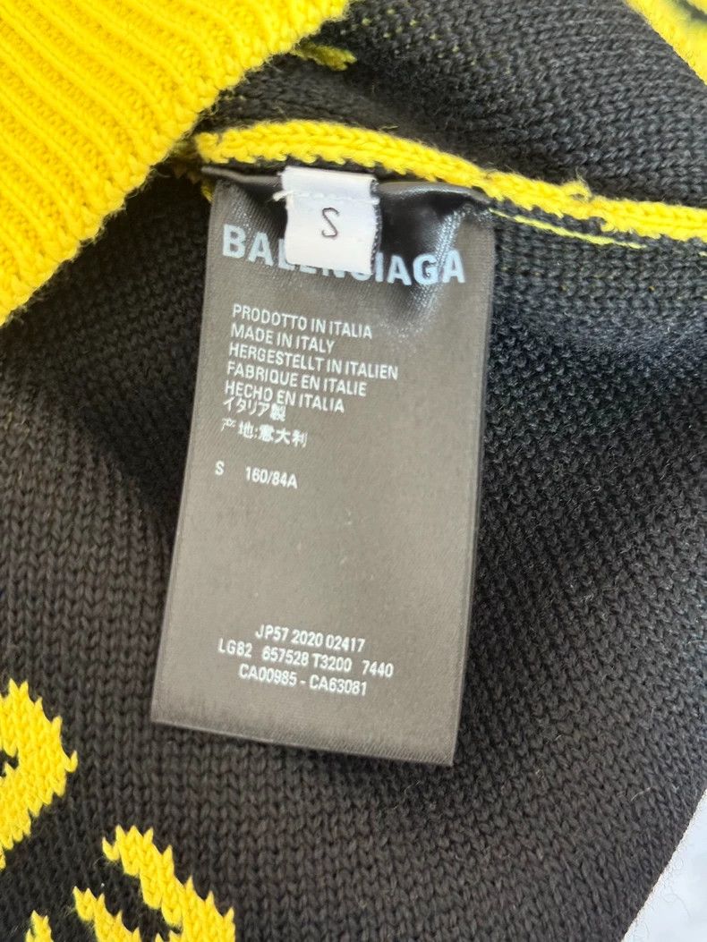 Balenciaga Balenciaga Full of bullet screen letters logo sweater yell Size US S / EU 44-46 / 1 - 4 Thumbnail