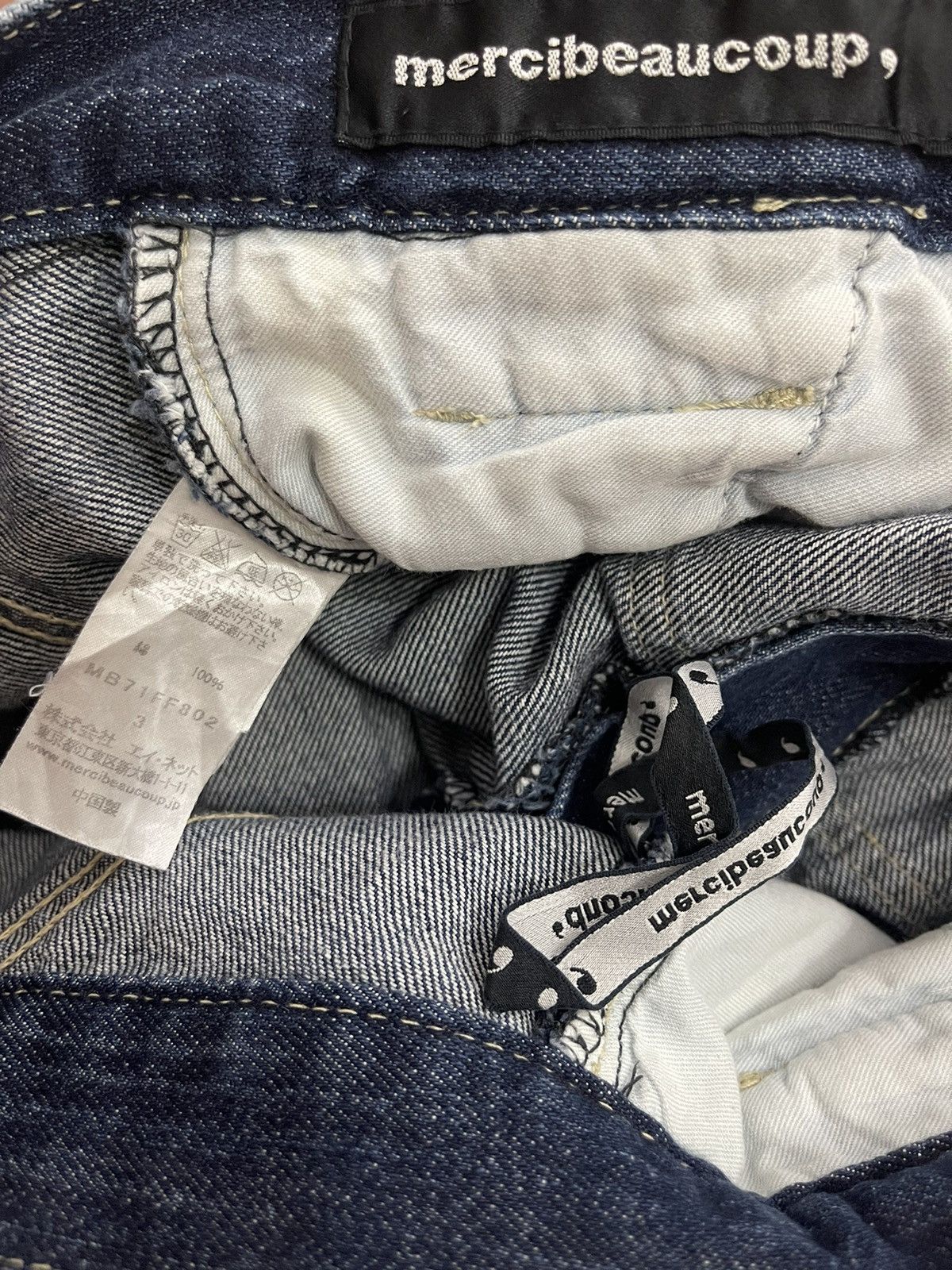 Issey Miyake × mercibeaucoup Issey Miyake Mercibeaucoup Double Waist Jeans Size US 32 / EU 48 - 6 Thumbnail