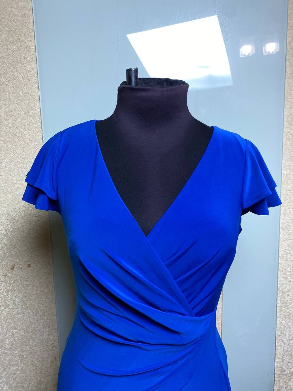 Lauren Ralph Lauren Lauren Ralph Lauren Women's Blue Belted Georgette Dress Size XS / US 0-2 / IT 36-38 - 2 Thumbnail
