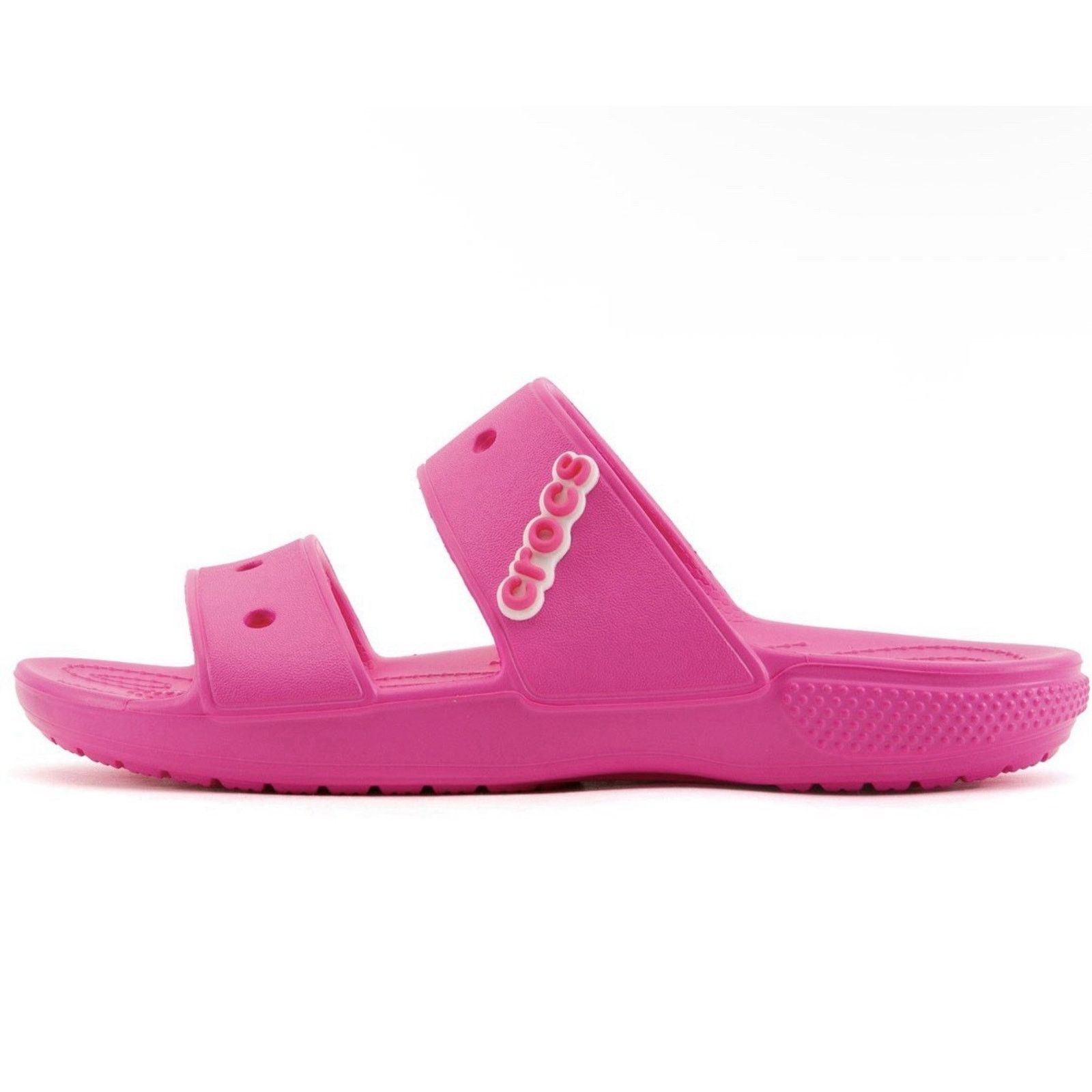 Crocs Crocs Classic Double Strap Bright Pink 9W Sandals Slides Size US 9 / IT 39 - 3 Thumbnail