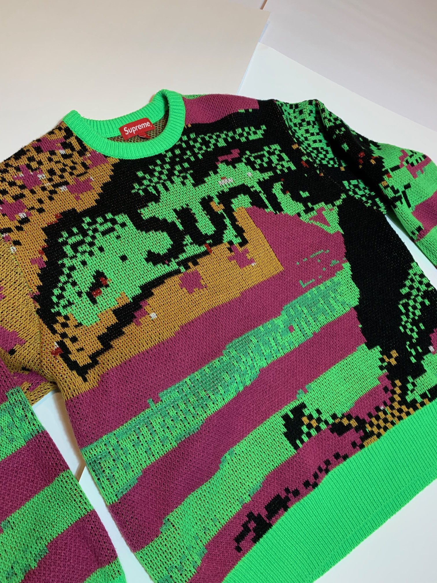 Digital Flag Sweater Supreme Digital Flag Sweater Black XL