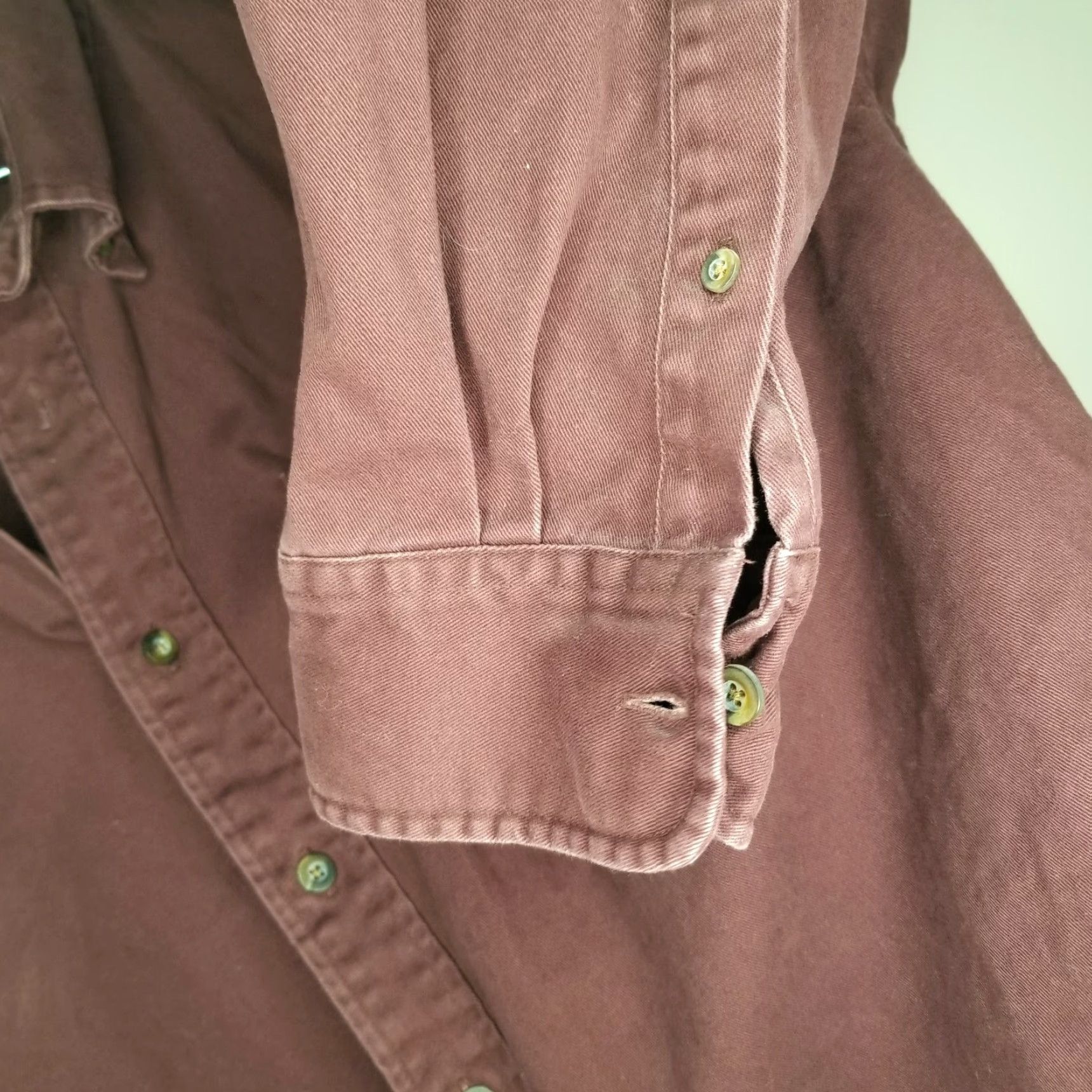 Vintage Cabela's Shirt Men XL Long Sleeve Button-Up Maroon Heavy Duty Regular Size XL Mens Shirt Size US XL / EU 56 / 4 - 4 Thumbnail