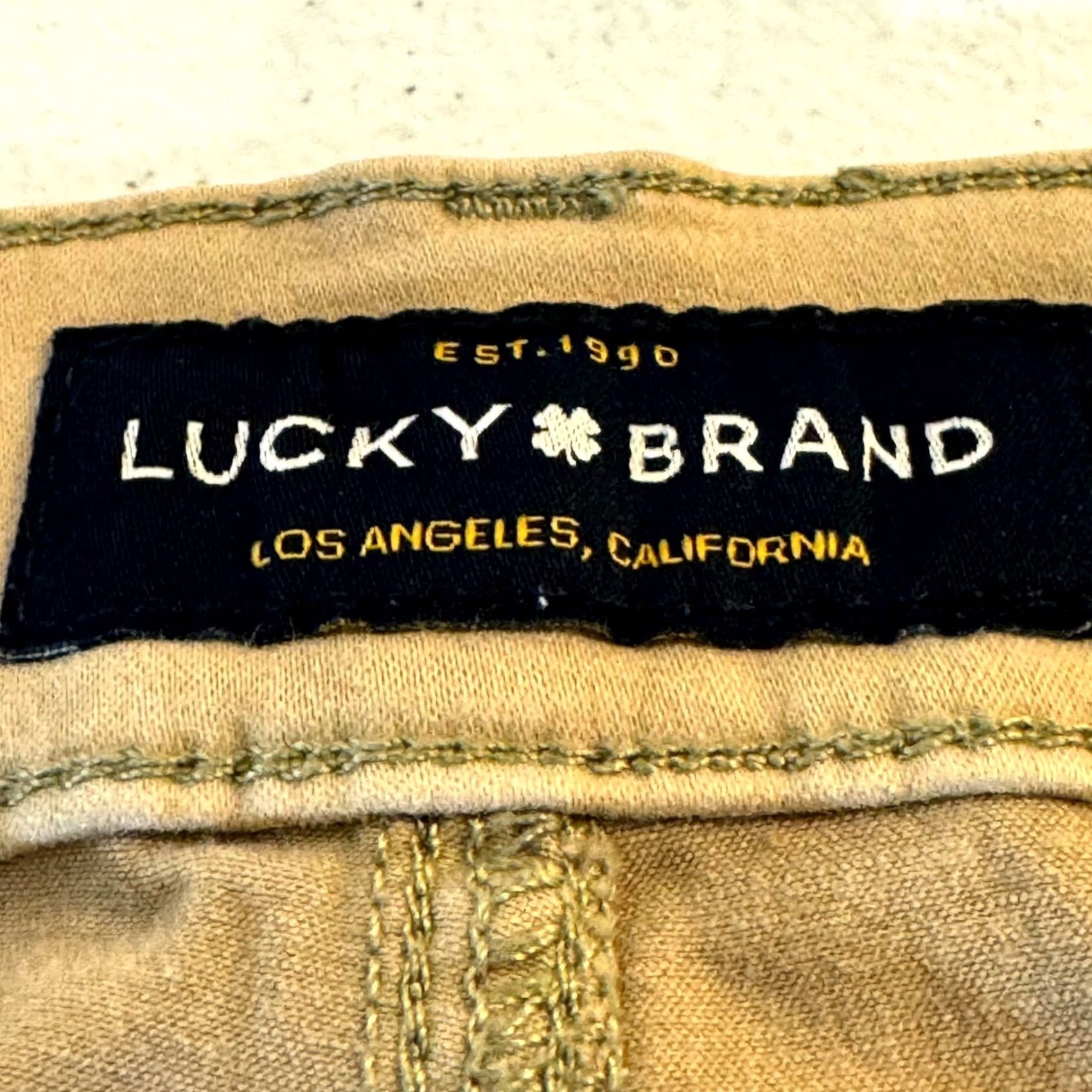 Lucky Brand Lucky Brand 121 Jeans Beige Denim Mid-Rise Slim Straight Leg 34/30 Men's Size US 34 / EU 50 - 5 Thumbnail