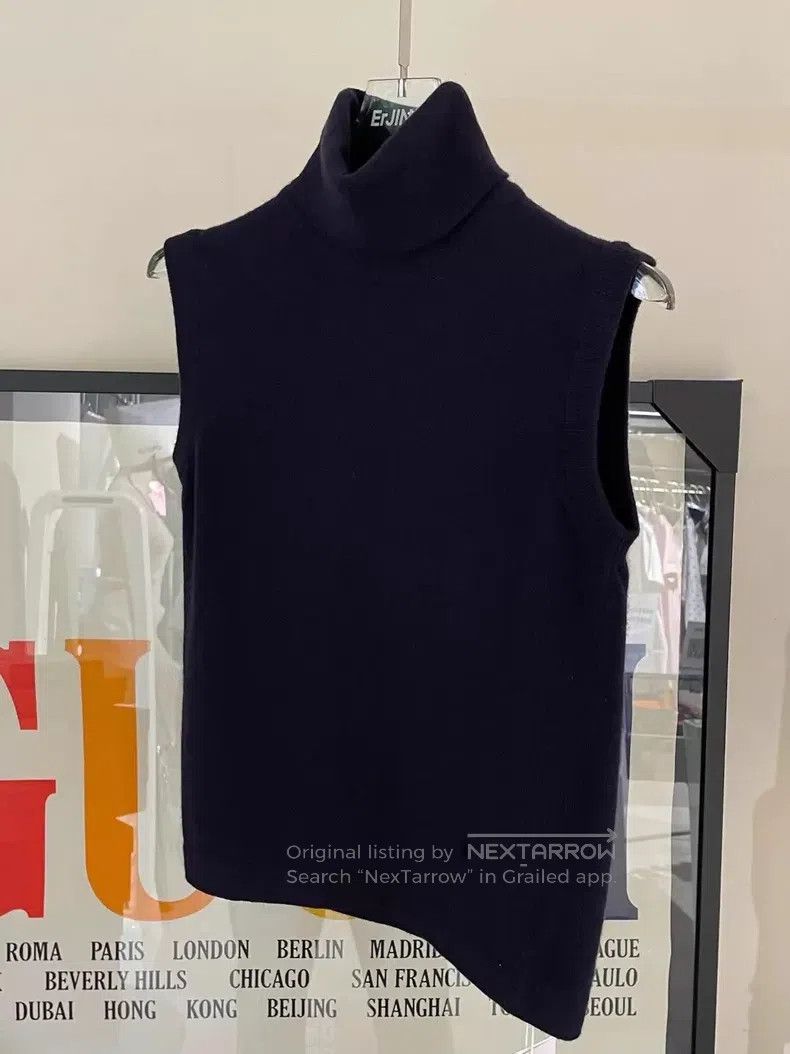 Hermes Hermes Wool High-Neck Short Sleeve Vest Top Size S / US 4 / IT 40 - 1 Thumbnail