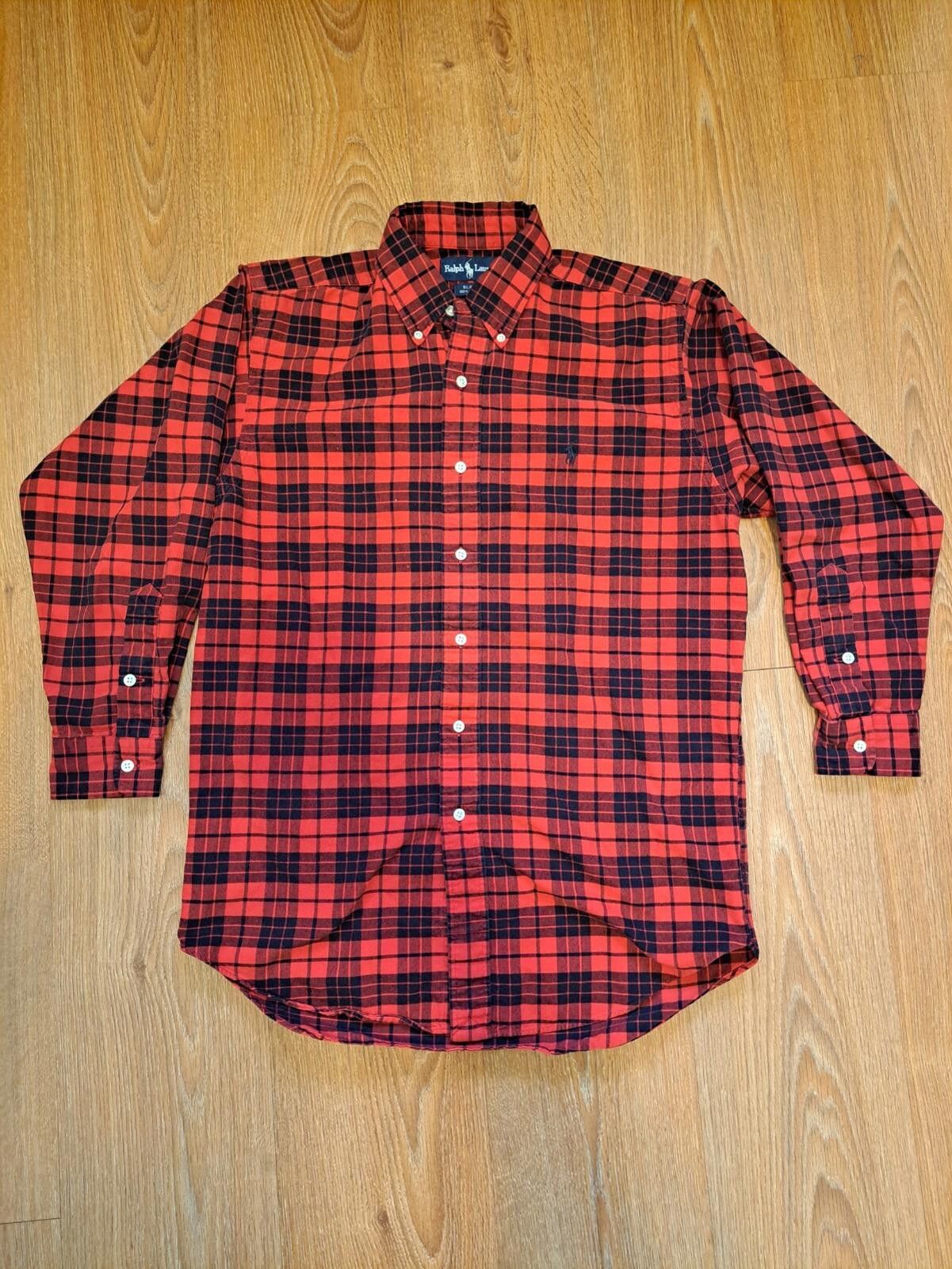 Polo Ralph Lauren VINTAGE Polo Ralph Lauren Button Down Shirt Small Red Plaid Size US S / EU 44-46 / 1 - 1 Thumbnail