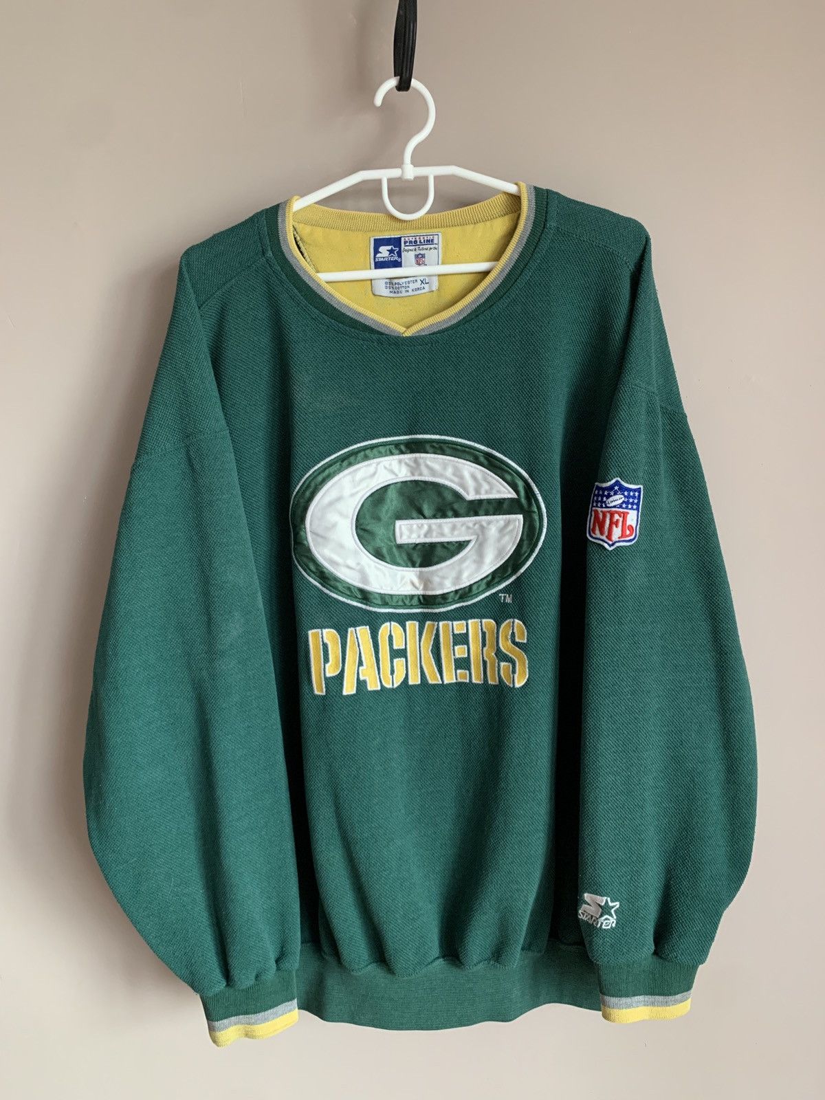 Starter Vintage 90s Green Bay Packers Vintage NFL Starter Sweatshirt Size US XL / EU 56 / 4 - 1 Thumbnail