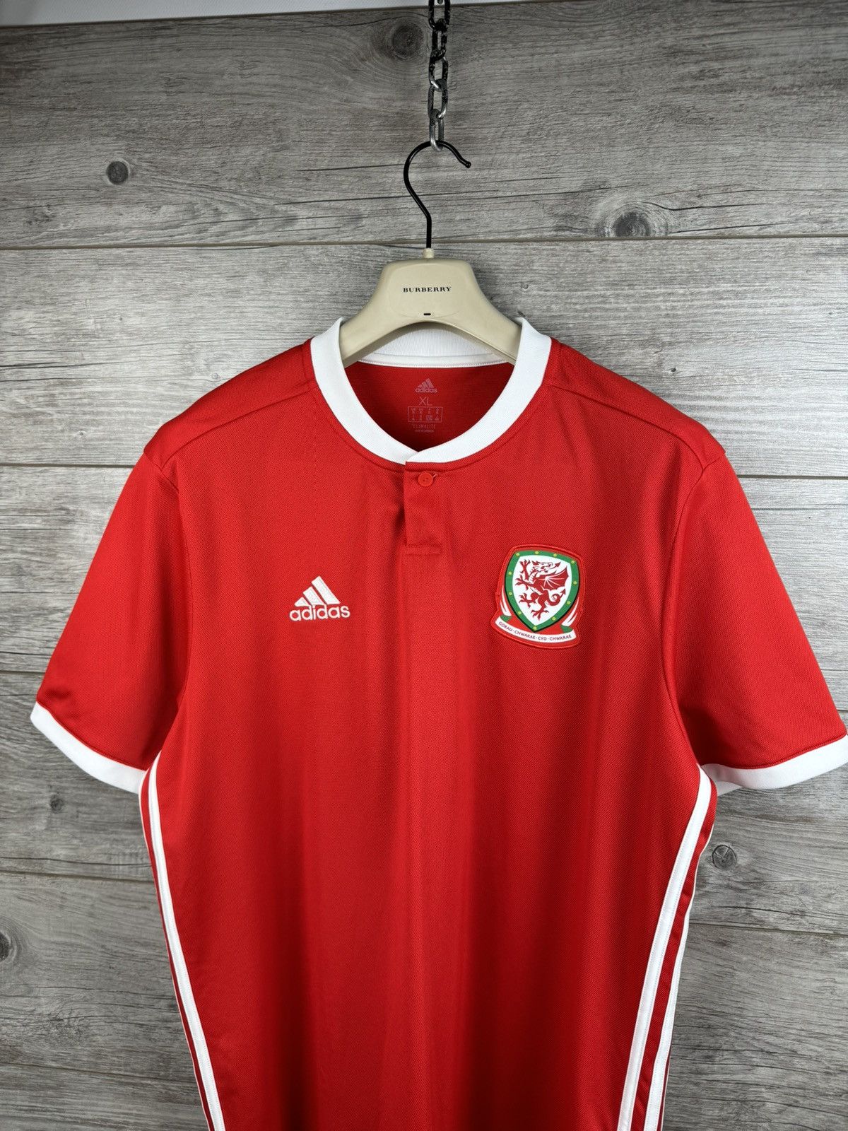 Adidas Adidas Wales Home 2018 Soccer Jersey size XL Size US XL / EU 56 / 4 - 5 Thumbnail