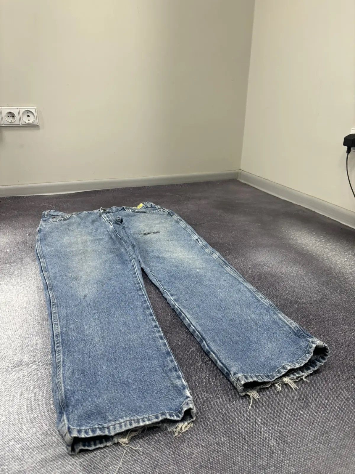 Dickies × Vintage Vintage Dickies USA Faded Blue Work Denim Baggy Jeans Size US 38 / EU 54 - 5 Thumbnail