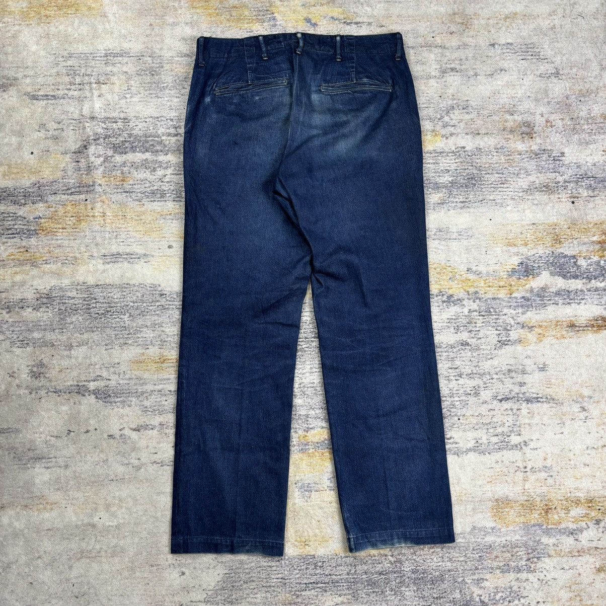 Japanese Brand Workers co military indigo denim button fly Size US 32 / EU 48 - 2 Thumbnail