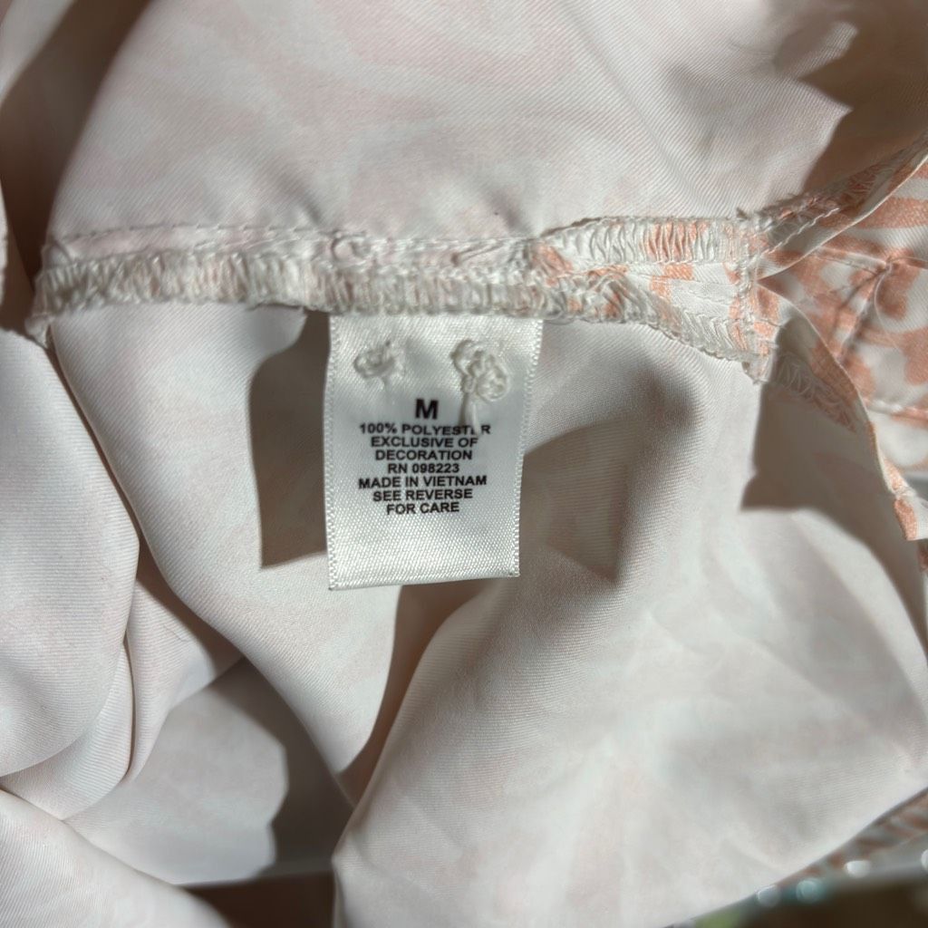 Other Magellan Classic Fit Henley Fish Gear Long Sleeve Top Orange White Medium Preppy Size M / US 6-8 / IT 42-44 - 9 Thumbnail