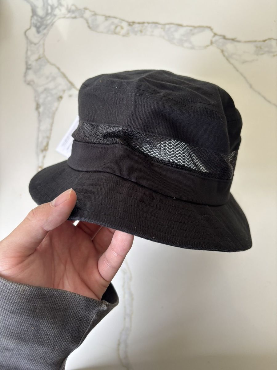 Borsalino NWT Borsalino Cotton Mesh Bucket Hat Black L Size ONE SIZE - 8 Thumbnail