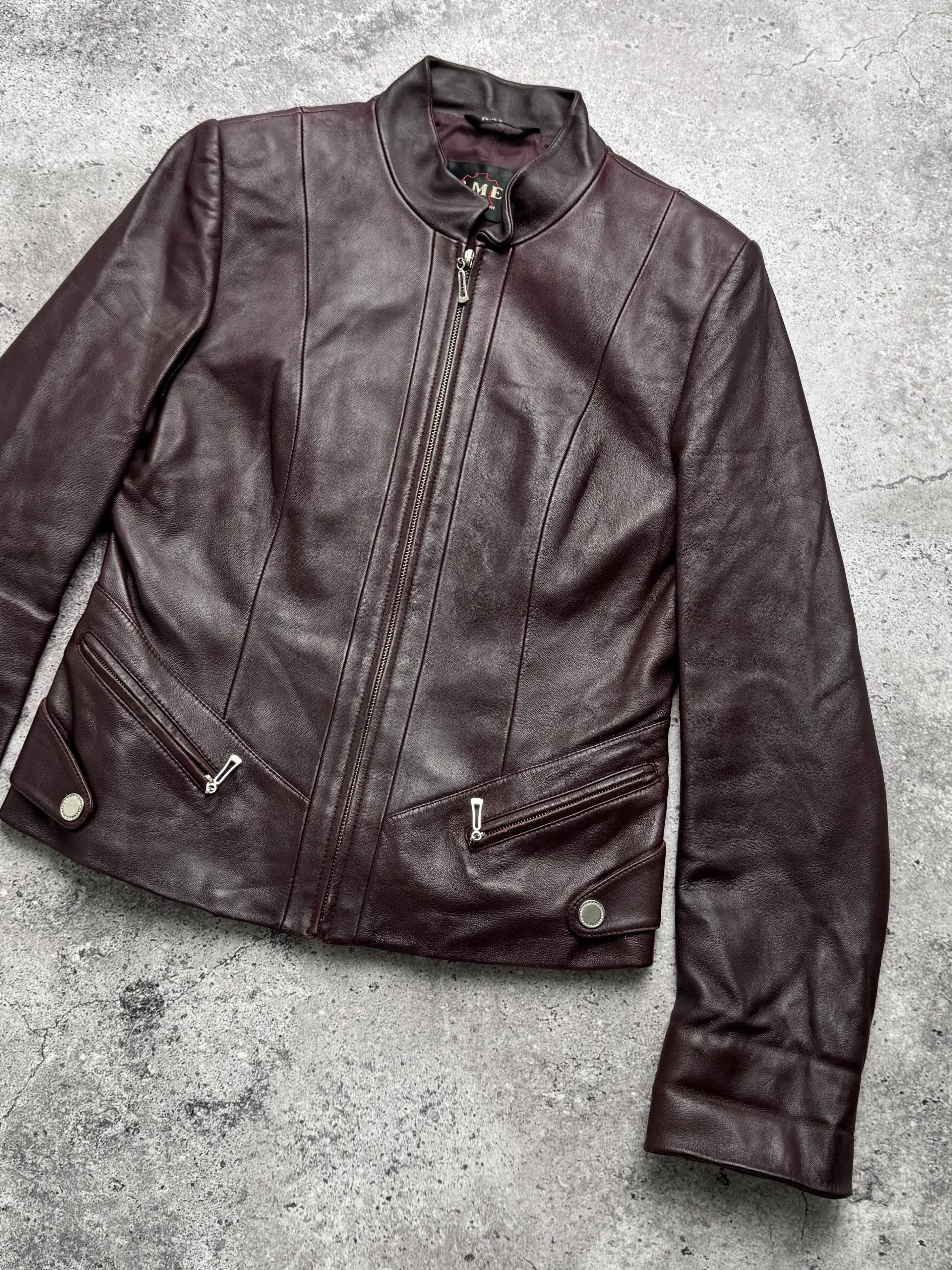 Vintage Vintage Cropped Leather Jacket C5(V402) Size S / US 4 / IT 40 - 3 Thumbnail