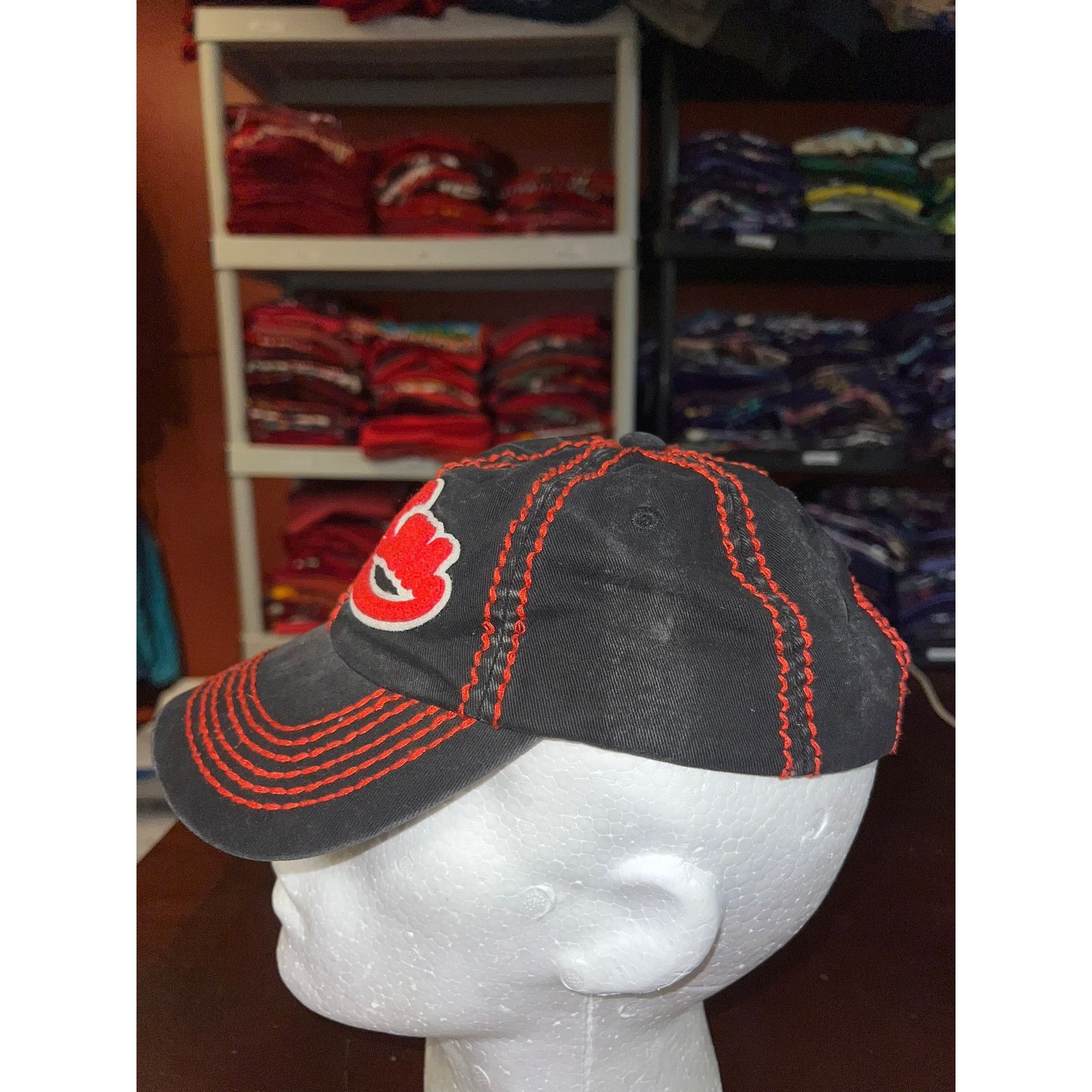 Robin Ruth Robin Ruth Hat Punta Cana Black Red Cap Headwear Size ONE SIZE - 4 Thumbnail