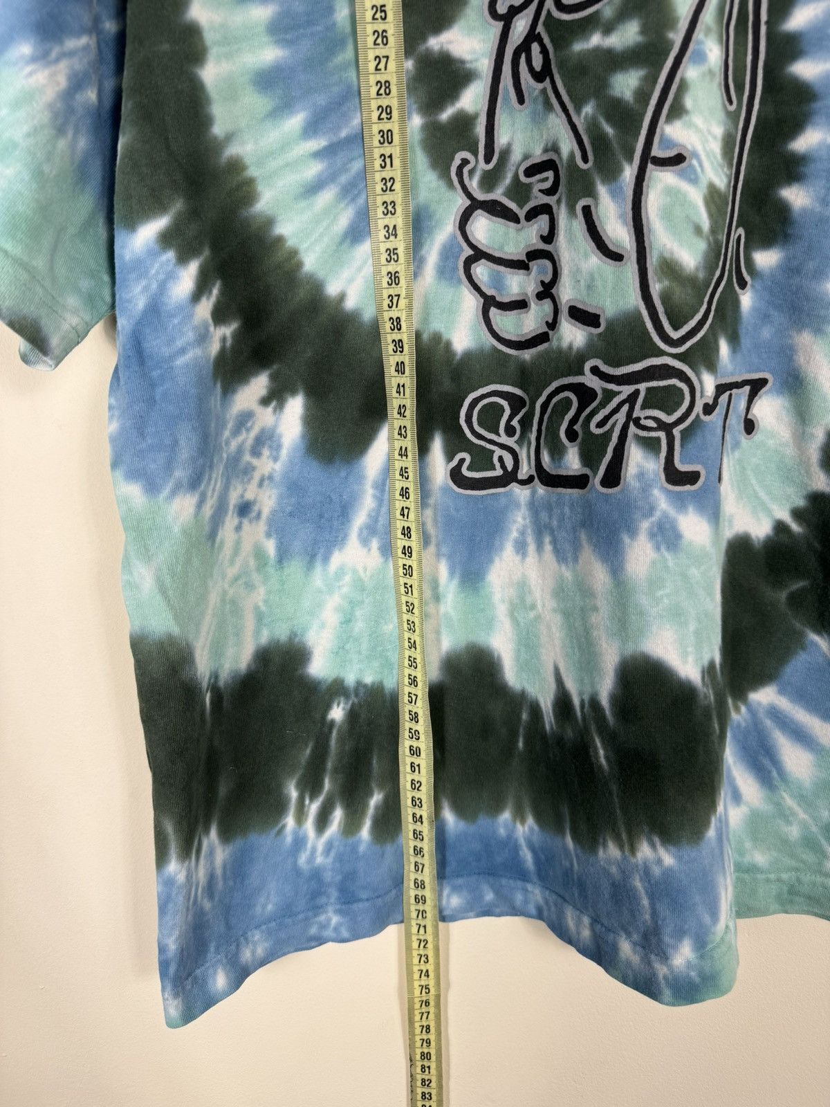 SCRT SCRT Tie Dye Printed Logo Oversized T Shirt Size US M / EU 48-50 / 2 - 7 Thumbnail